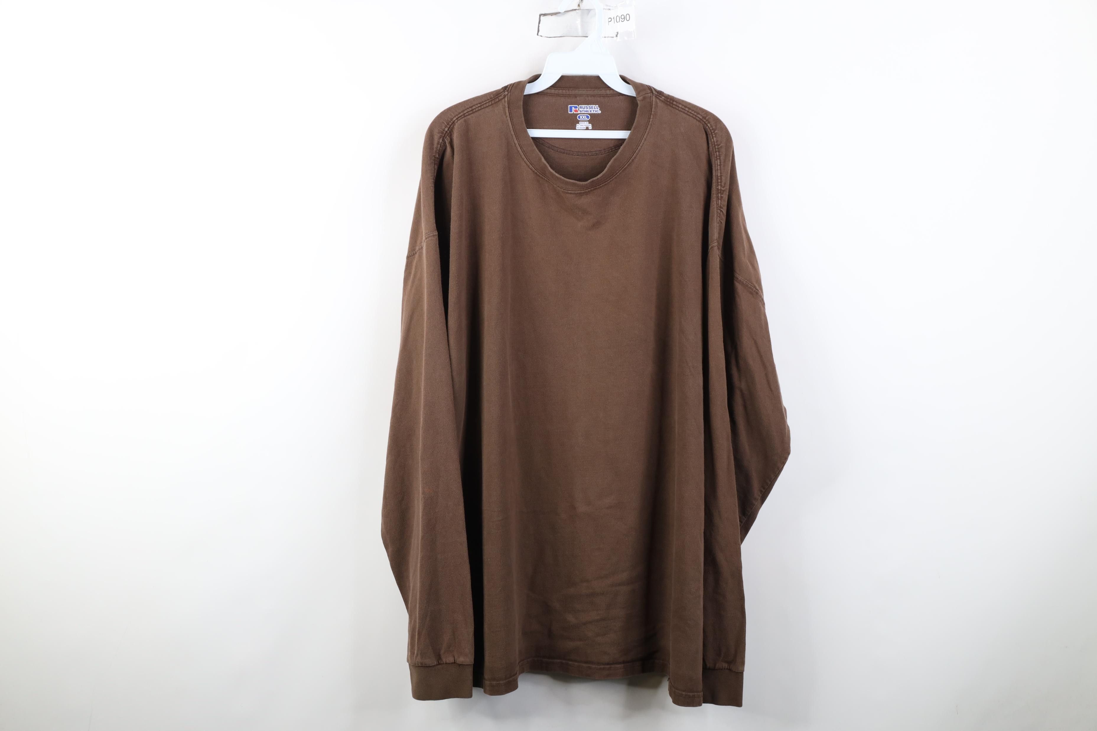 Russell Athletic Vintage Y2K Russell Athletic Cotton Long Sleeve T-Shirt Size US XXL / EU 58 / 5 - 1 Thumbnail