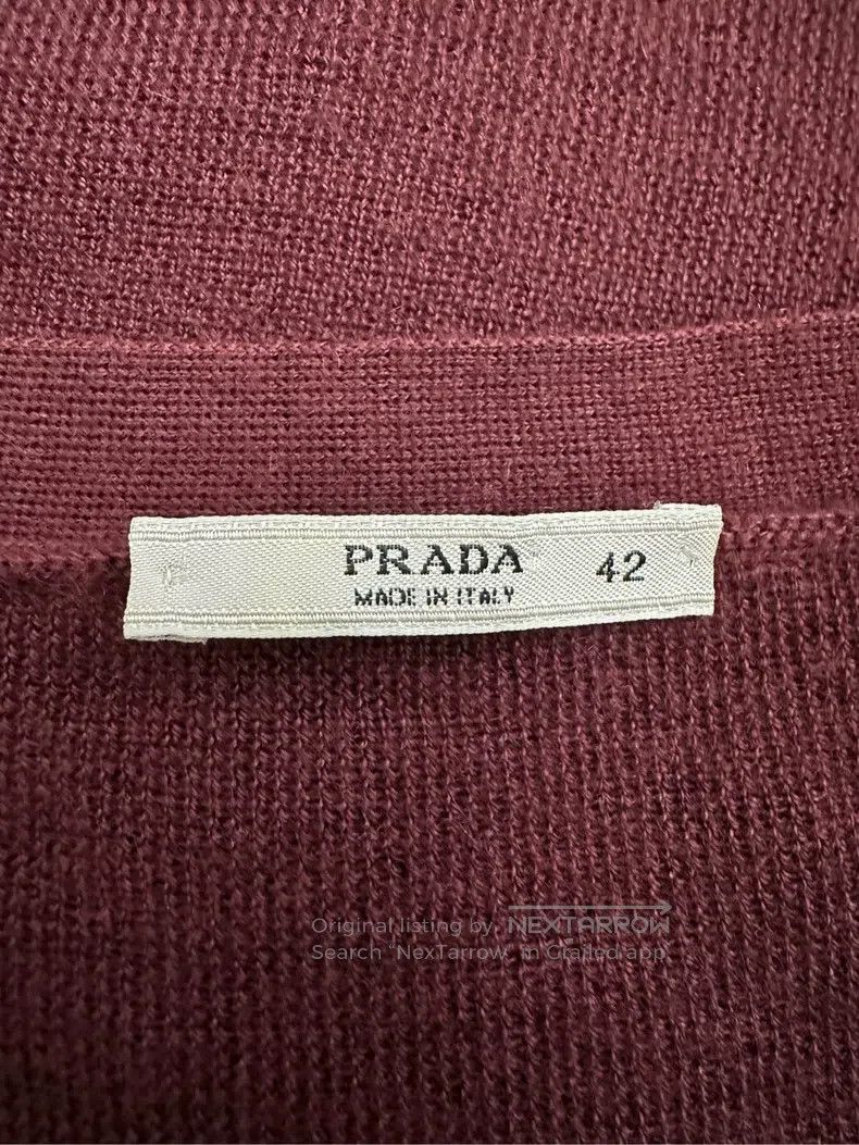Prada Prada Slim V-neck long-sleeved sweater coat Size S / US 4 / IT 40 - 8 Thumbnail