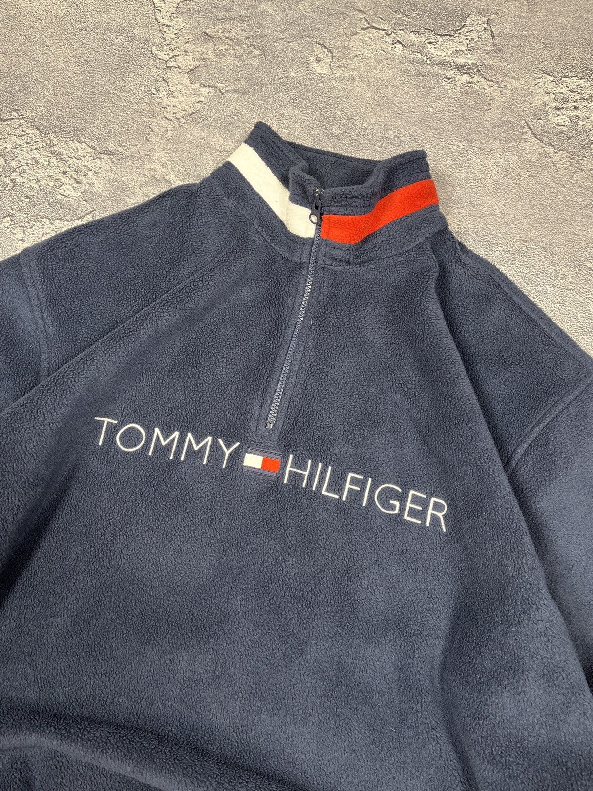 Tommy Hilfiger × Vintage Vintage Tommy Hilfiger Fleece Classic Oversized Size US L / EU 52-54 / 3 - 5 Thumbnail