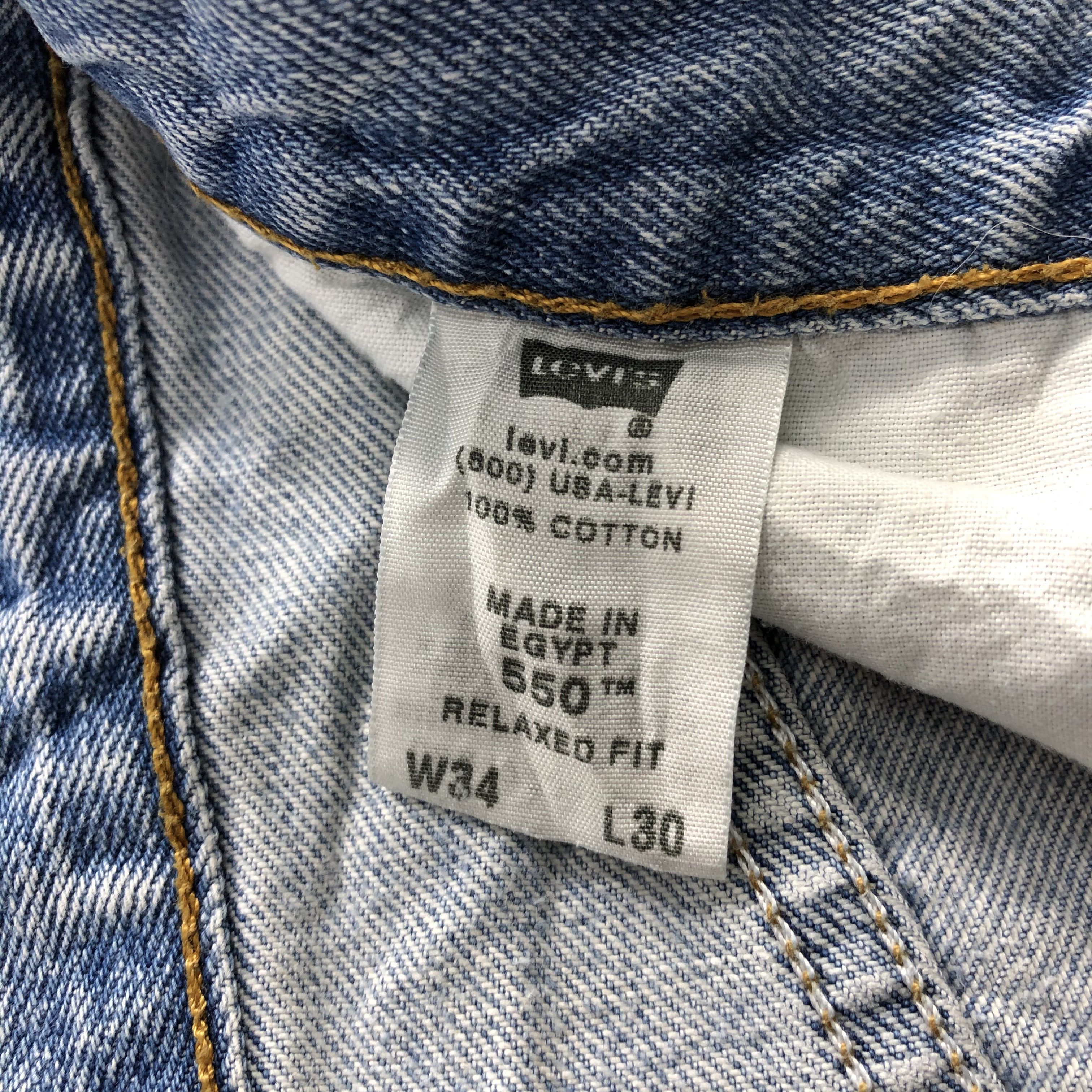 Levi's Vintage Levis 550 Jeans Dirty Medium Wash Denim KJ474 Size US 33 - 8 Thumbnail