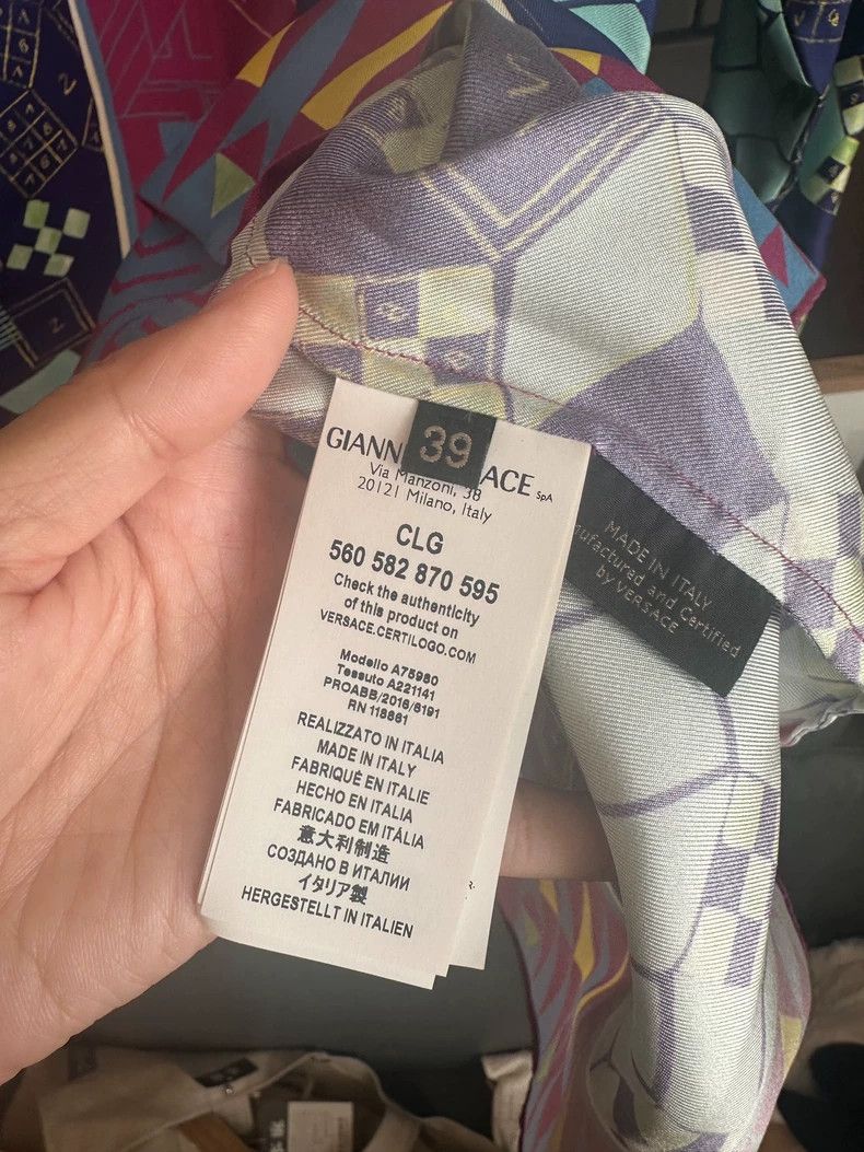 Versace Versace Twill silk shirt Size US L / EU 52-54 / 3 - 5 Thumbnail
