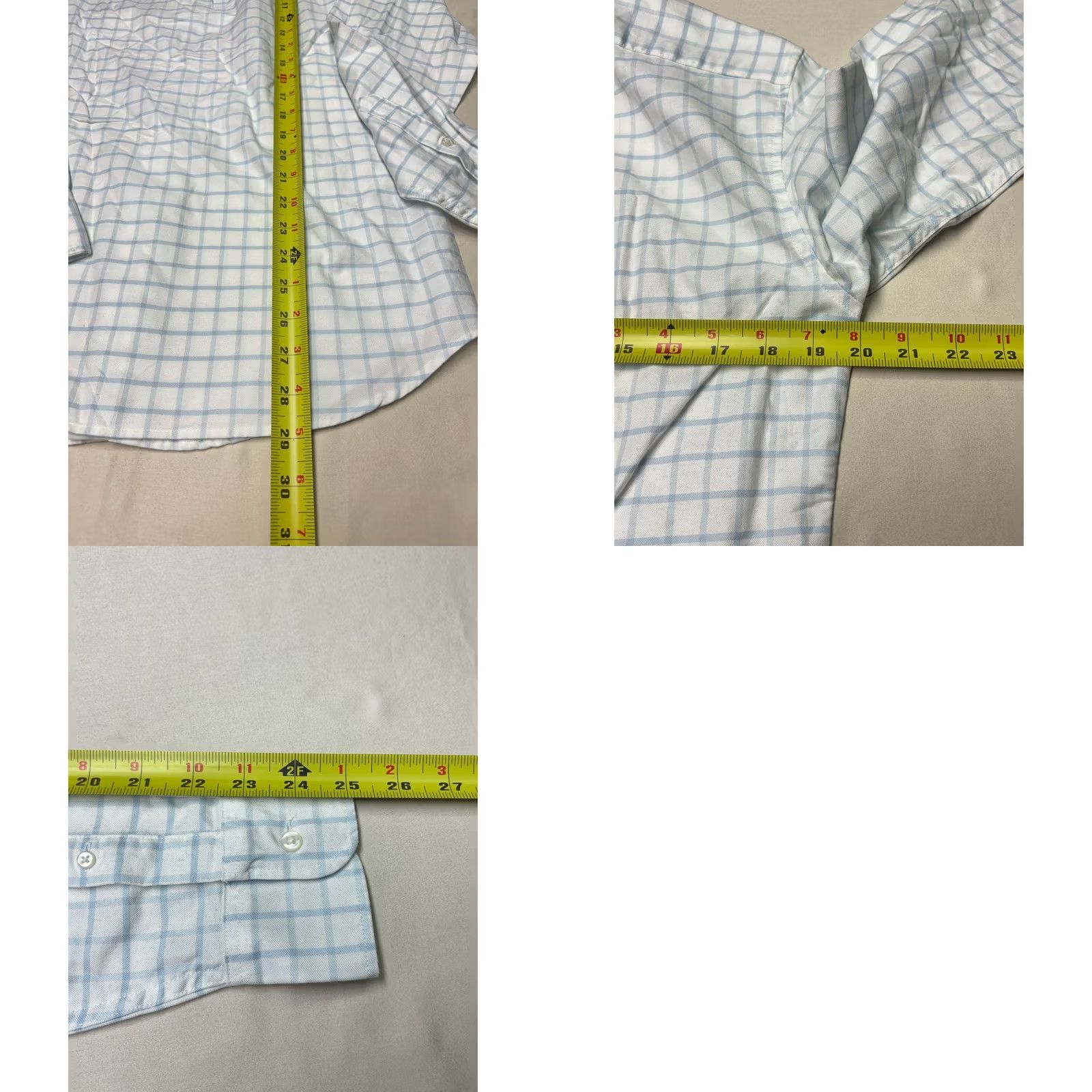 J.Crew NWT J.Crew Shirt Mens Small Blue White Oxford Slim Fit Windowpane Check J1032 Size US S / EU 44-46 / 1 - 8 Thumbnail
