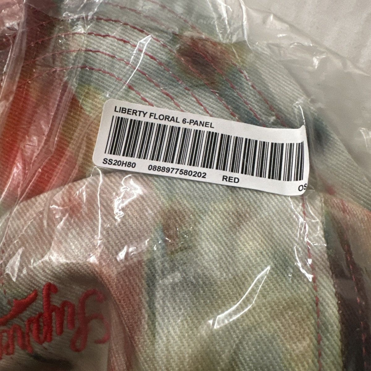 Supreme Supreme Liberty Floral 6 Panel Cap Hat Red SS20 One Size OS Size ONE SIZE - 4 Thumbnail