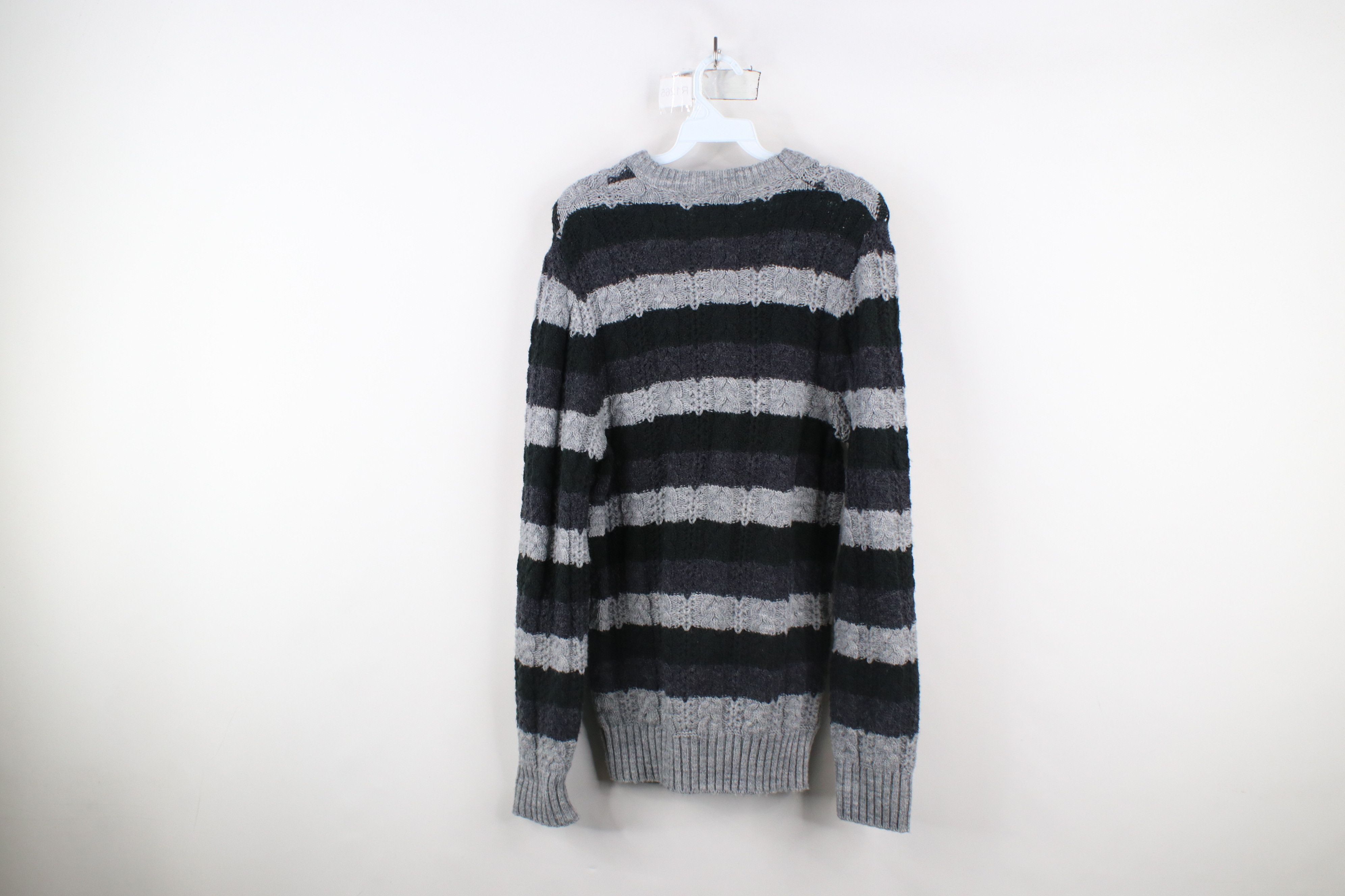 Vintage Vintage 70s Streetwear Block Chunky Cable Knit Sweater USA Size US M / EU 48-50 / 2 - 7 Thumbnail