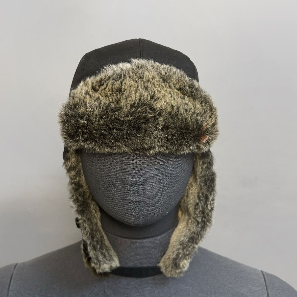 Woolrich Woolen Mills Woolrich Trapper Hat Rabbit Fur Trim Ushanka Y2K Size ONE SIZE - 1 Thumbnail