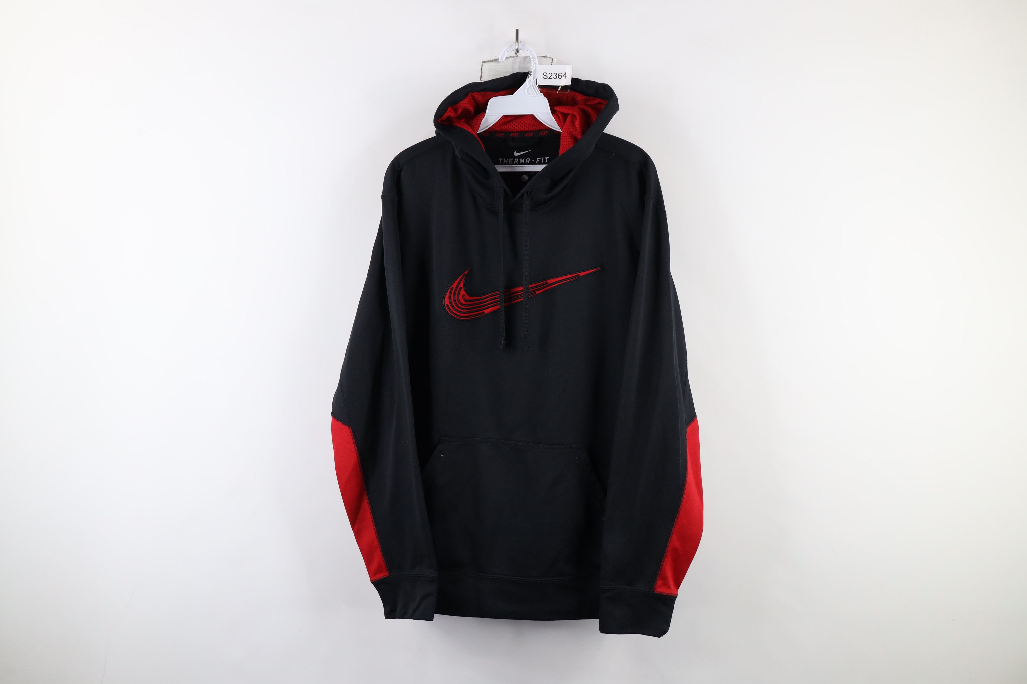 Nike × Vintage Vintage Nike Travis Scott Big Swoosh Logo Hoodie Black Size US L / EU 52-54 / 3 - 1 Thumbnail