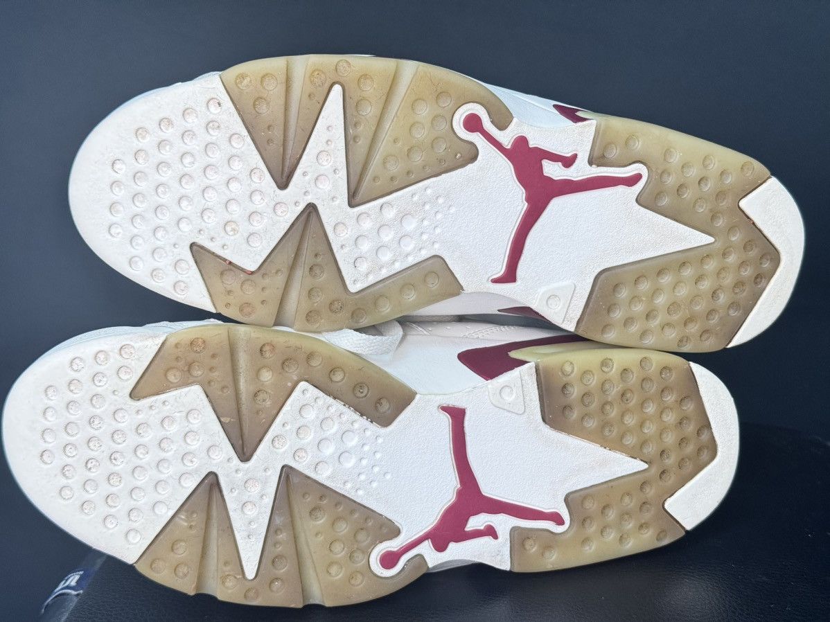 Nike Nike Air Jordan 6 Retro White Maroon US 10.5 Size US 10.5 / EU 43-44 - 3 Thumbnail