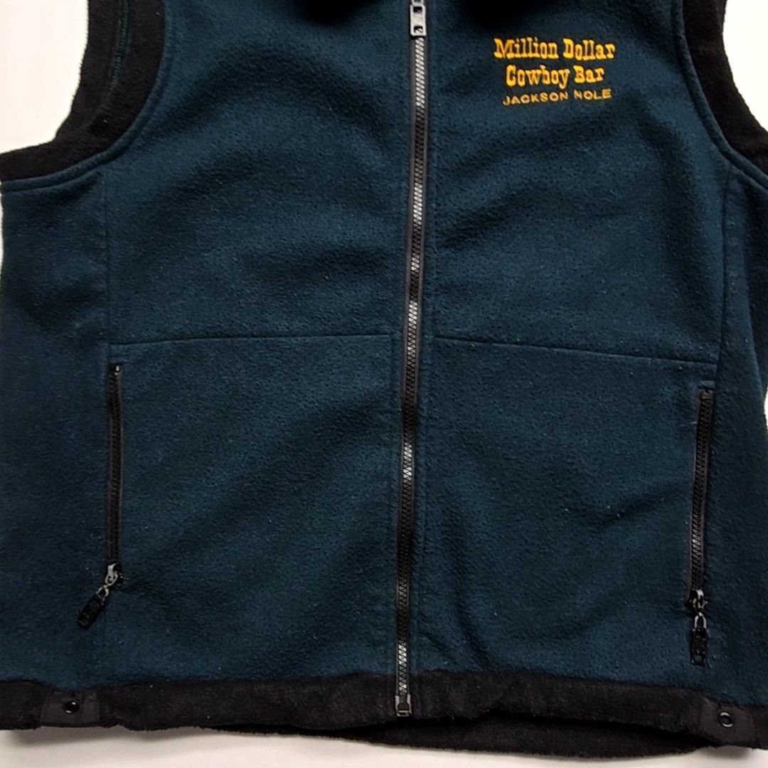 Vintage Vintage Cowboy Bar Jackson Hole Vest Fleece Green Black S Size US S / EU 44-46 / 1 - 3 Thumbnail