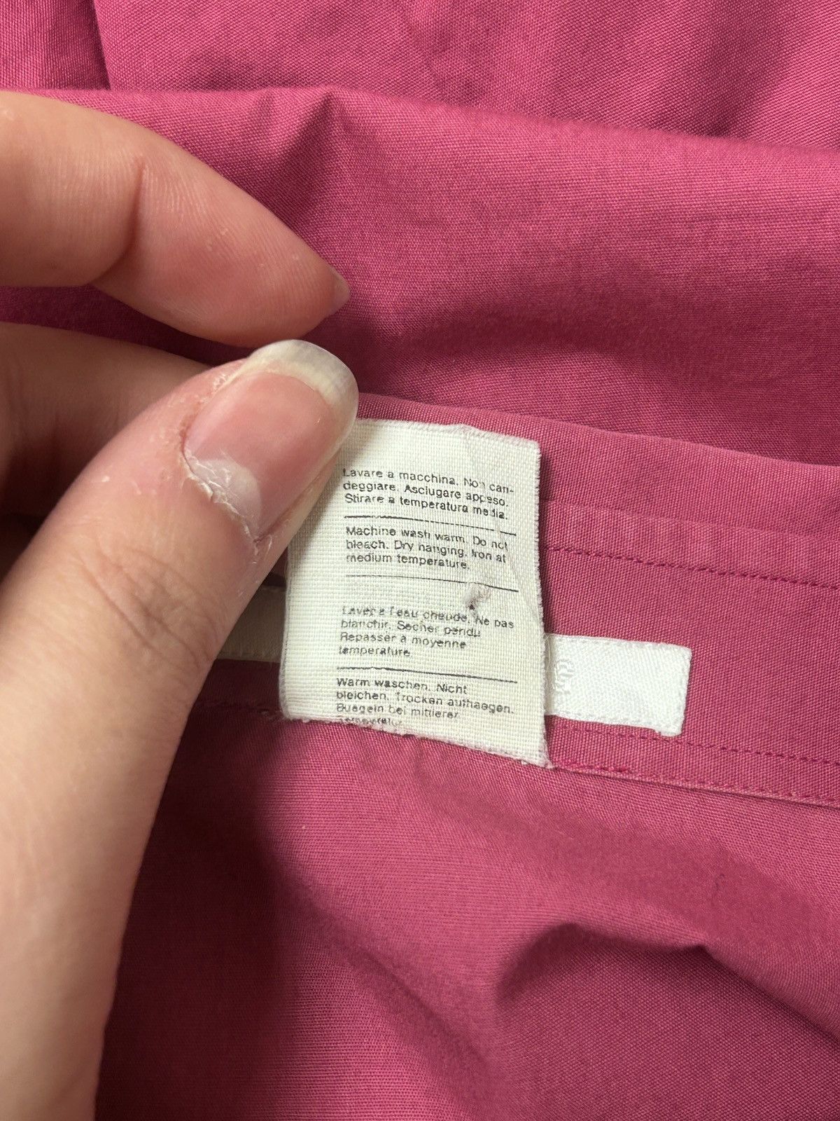 Helmut Lang SS00 Fuschia Turnup button up Size US S / EU 44-46 / 1 - 6 Thumbnail