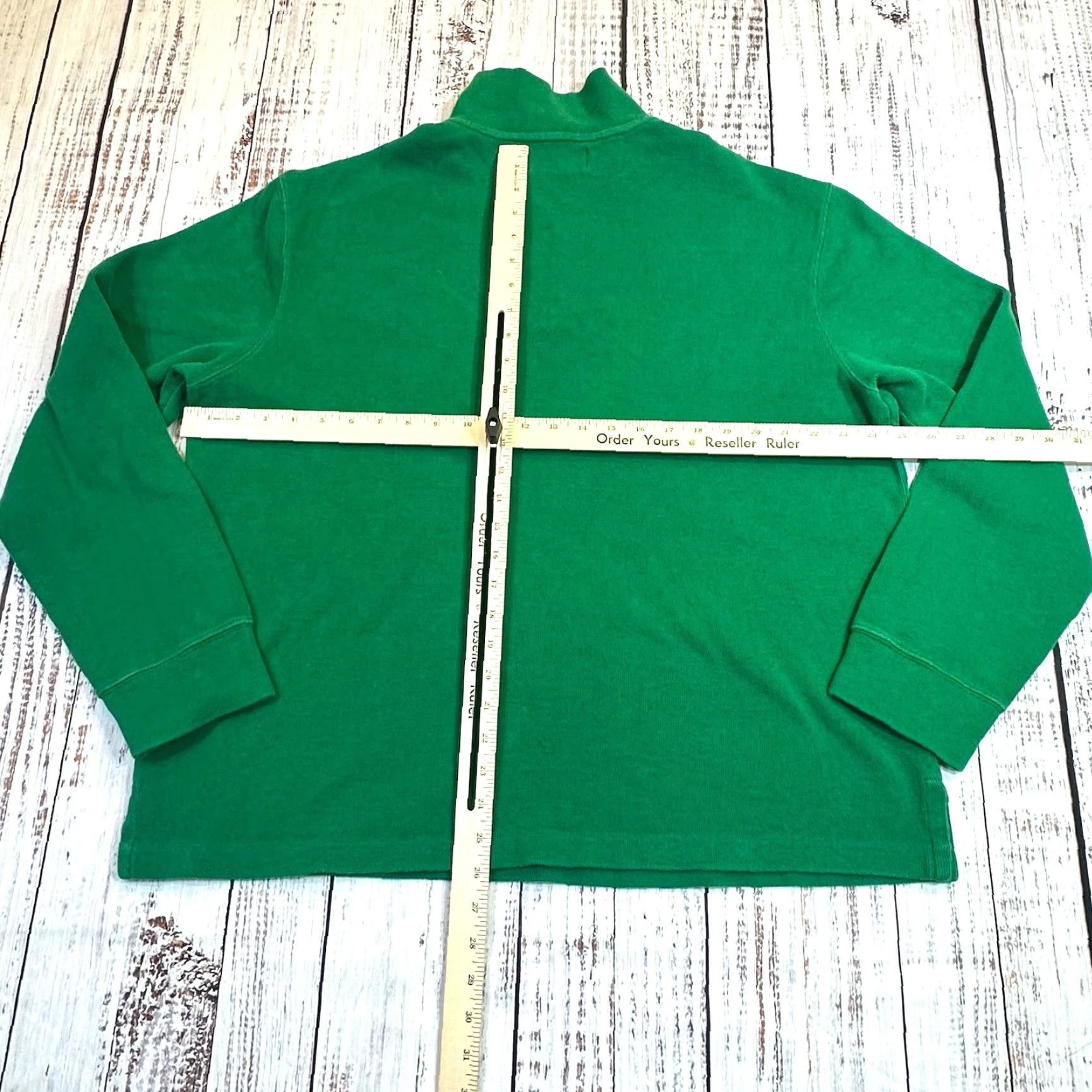 Polo Ralph Lauren Polo Ralph Lauren Big Pony Stampede Green 1/4 Zip 100% Cotton Long Sleeve XL Shirt Mens Vintage Classic 90s College Preppy Size US XL / EU 56 / 4 - 7 Thumbnail