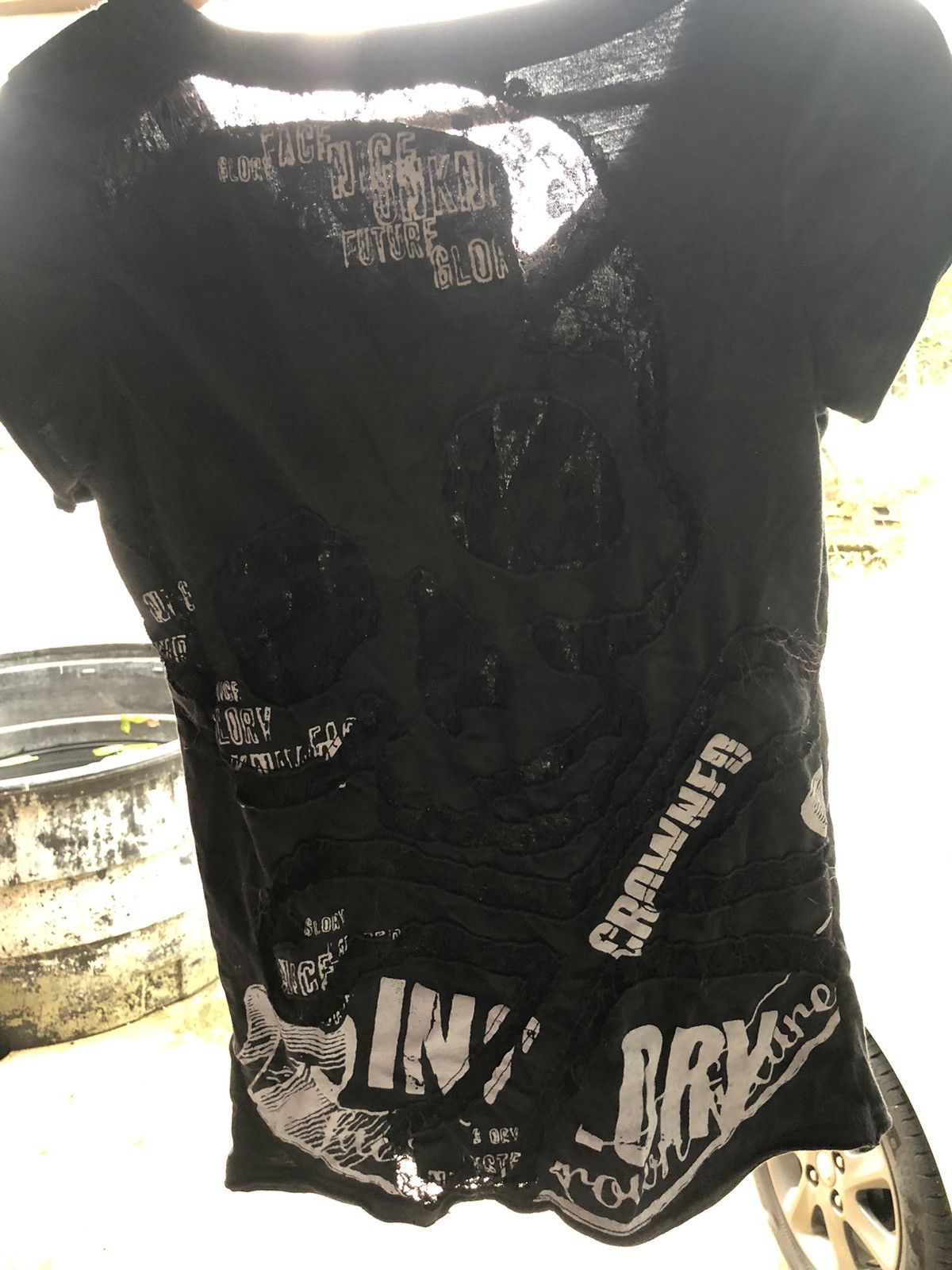 Japanese Brand Vintage Ghost of Harlem Big Skull Photo Shirt Tee Size S / US 4 / IT 40 - 6 Thumbnail