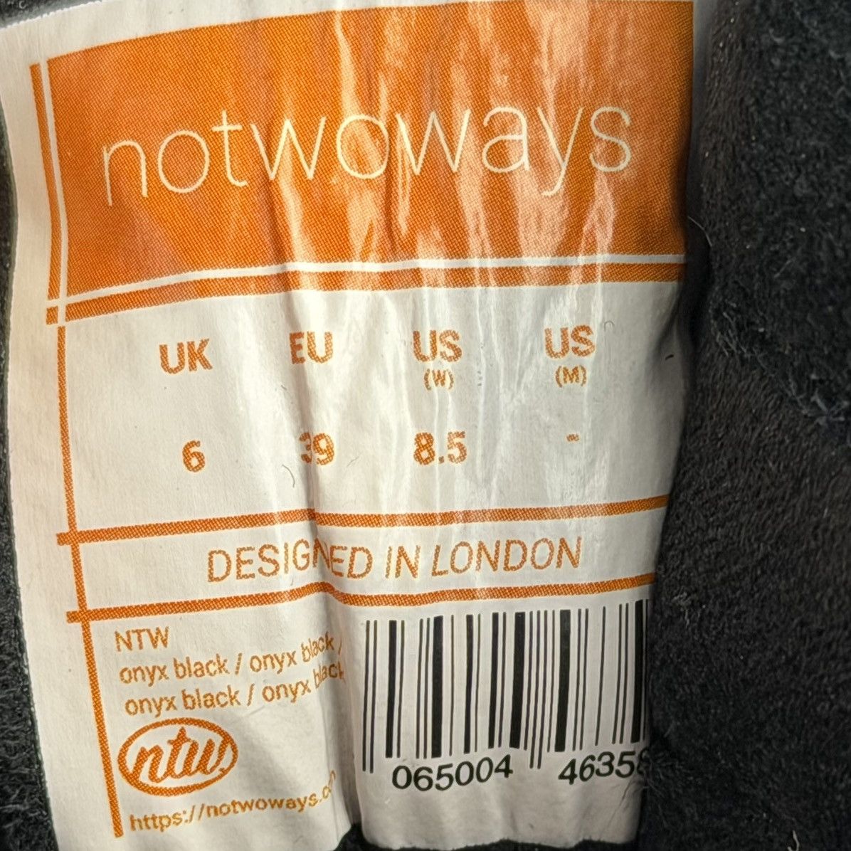 Other NEW notwoways Iacuna Onyx Black Size 7 US 6 UK NTW-M1-07TBLA Size US 7 / EU 40 - 8 Thumbnail
