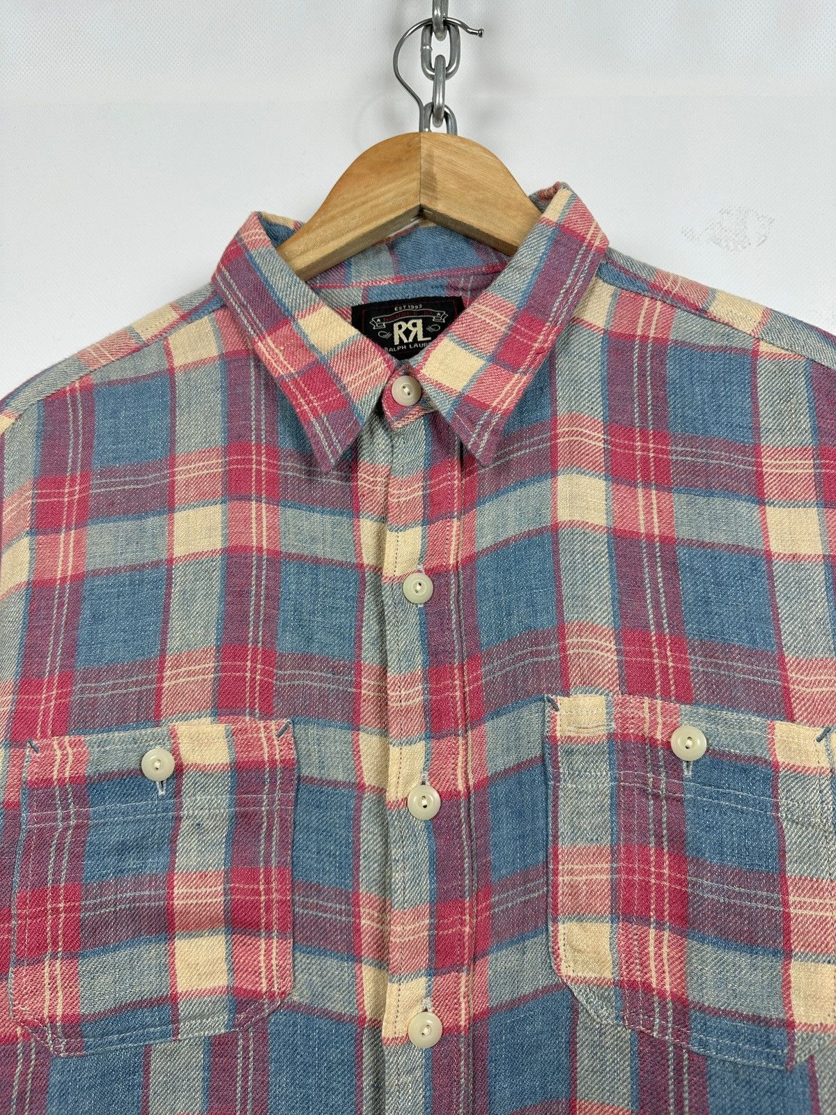 Polo Ralph Lauren RRL Ralph Lauren Double RL Flannel Long Sleeve Button Shirt Size US M / EU 48-50 / 2 - 7 Thumbnail