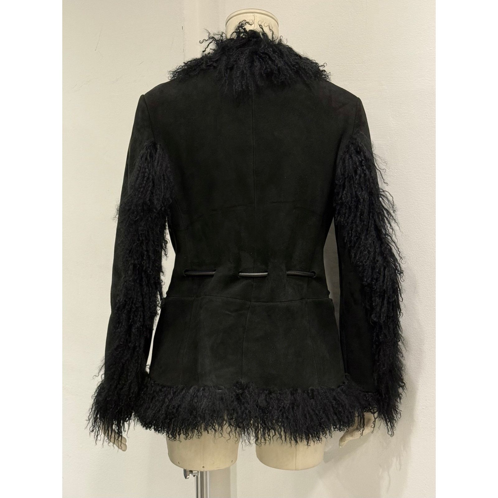 Gucci AW1999 Gucci by Tom Ford Runway mongolian fur leather jacket Size S / US 4 / IT 40 - 4 Thumbnail