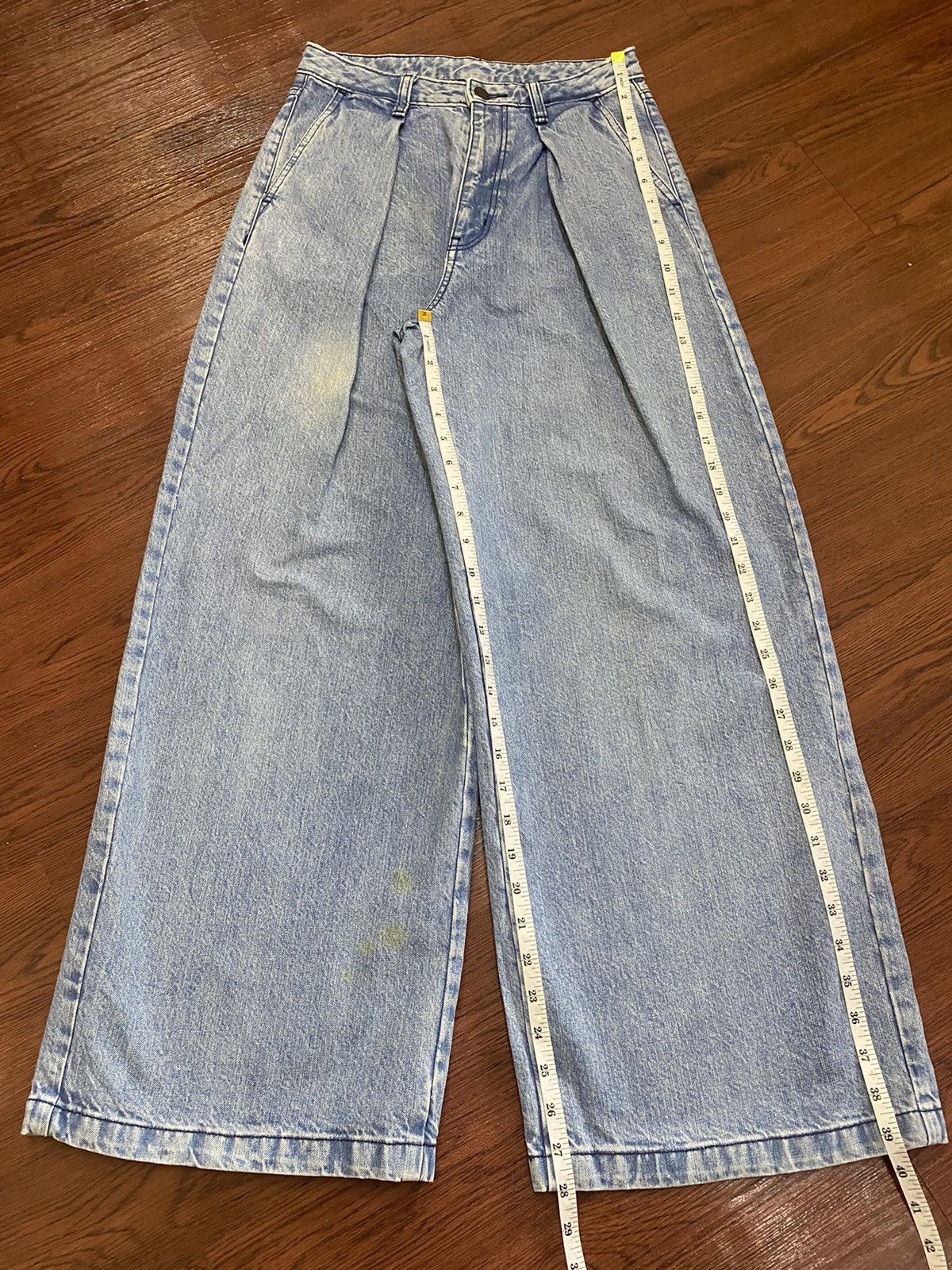 GU Vintage Japanese Brands Faded Wash Super Baggy Style Jeans Size 26" / US 2 / IT 38 - 11 Thumbnail