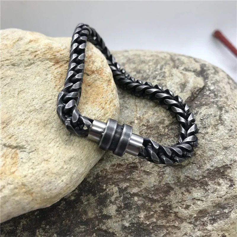 Other Black Chain Link Bracelet Handmade Size ONE SIZE - 5 Thumbnail