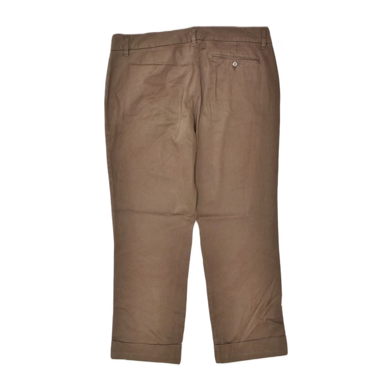 Vintage HENRY COTTONS Womens Tapered Casual Trousers Medium Brown W32 L25 Size 32" / US 10 / IT 46 - 2 Thumbnail