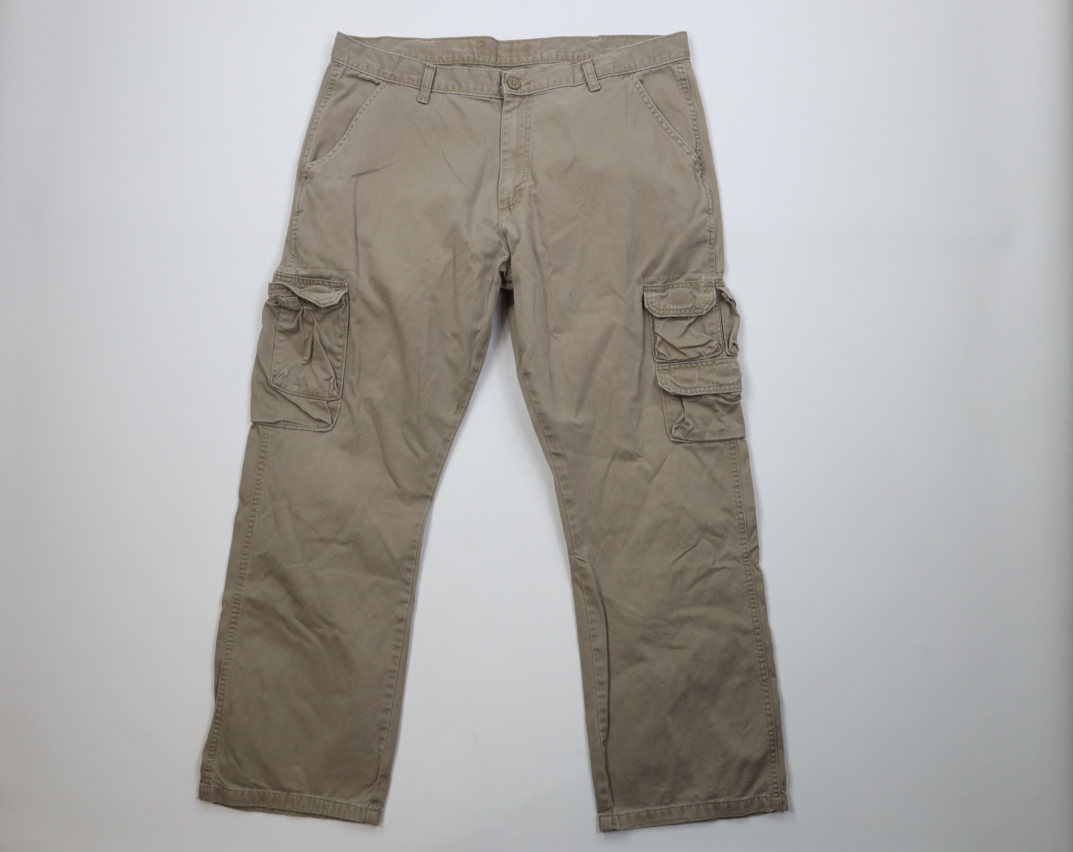 Wrangler Vintage Y2K Wrangler Wide Leg Cargo Pants Trousers Khaki Size US 38 / EU 54 - 1 Thumbnail