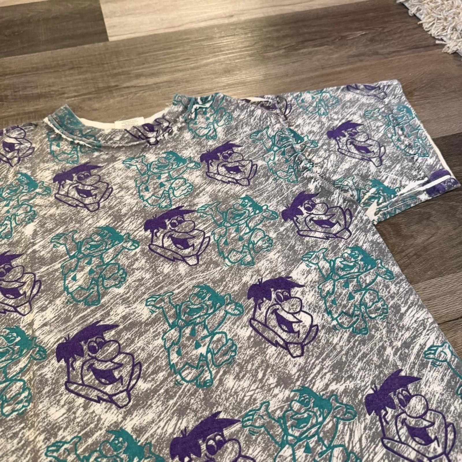 Other Vintage the flintstones Fred flintstone AOP t shirt 90s M Size US M / EU 48-50 / 2 - 1 Thumbnail