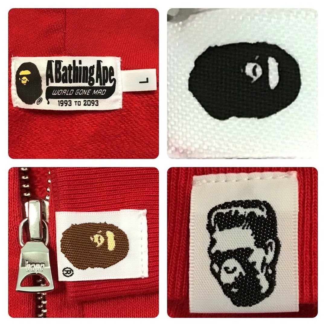 Bape BAPE Black camo × Red Shark full zip hoodie a bathing ape Size US L / EU 52-54 / 3 - 7 Thumbnail