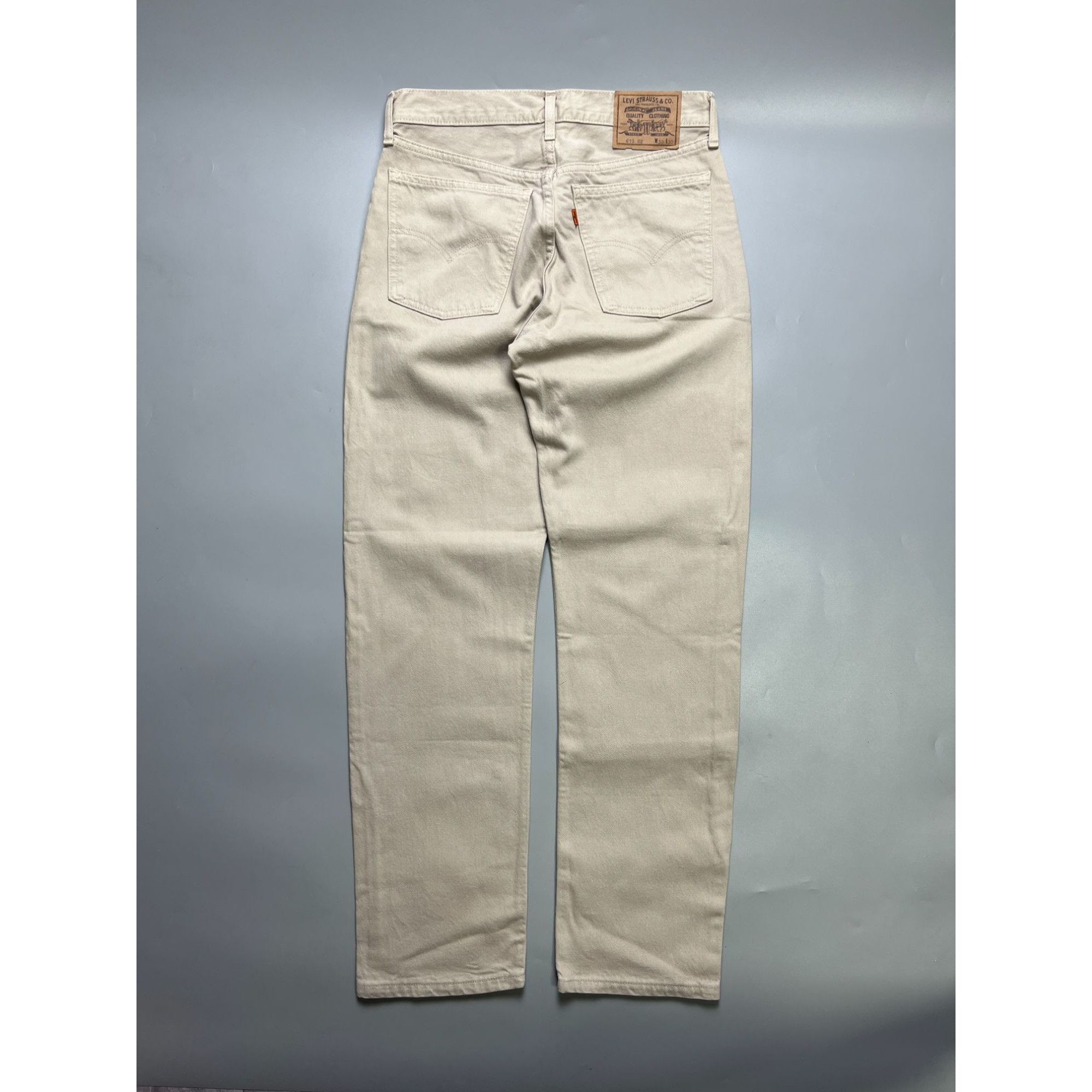 Levi's Vintage Clothing Levi’s 615 MINT Vintage Orange Tab Beige Denim Jeans (Y1065) Size US 32 / EU 48 - 10 Thumbnail