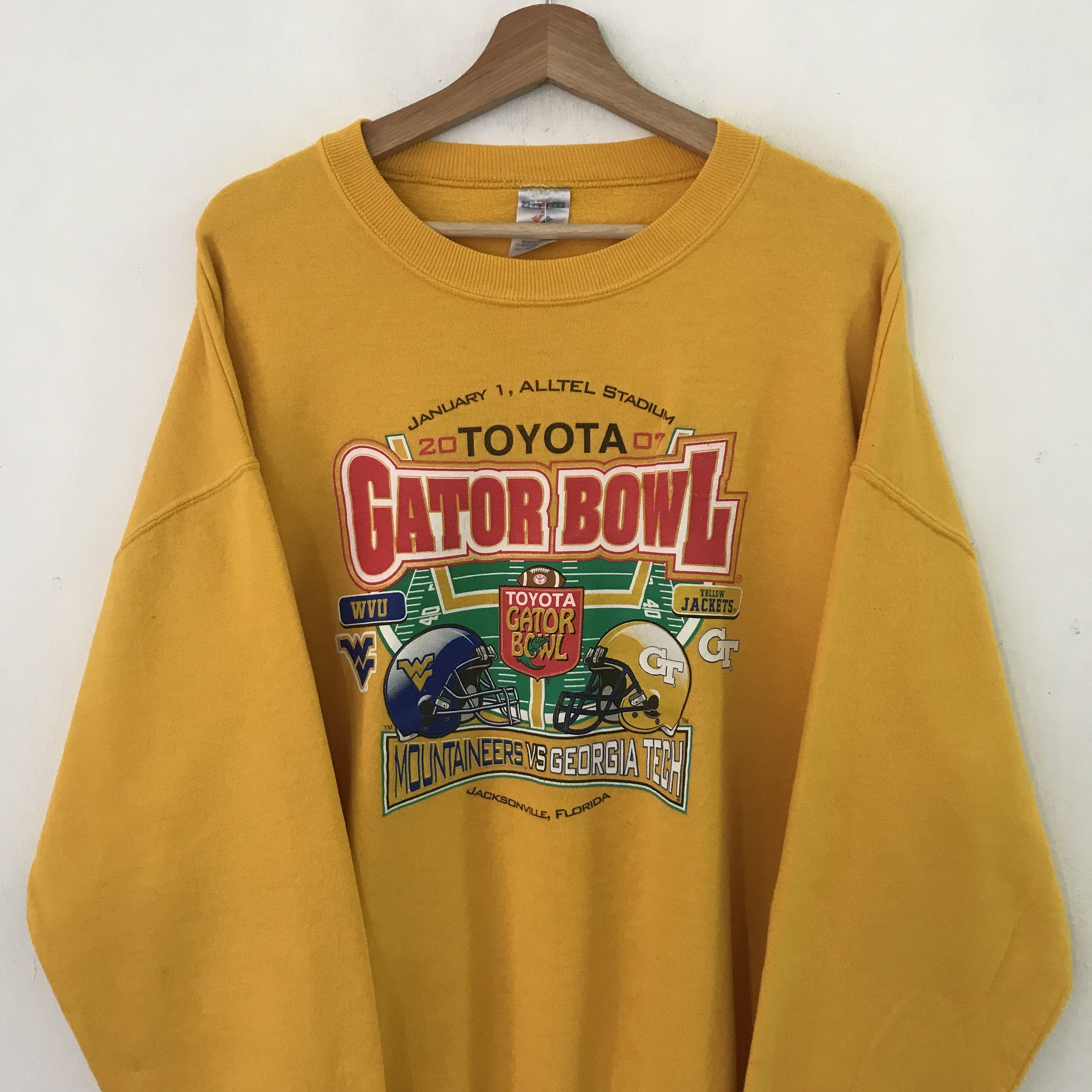 X-LARGE Vintage Y2K Gator Bowl Ncaa Yellow - 11 Size US XL / EU 56 / 4 - 3 Thumbnail