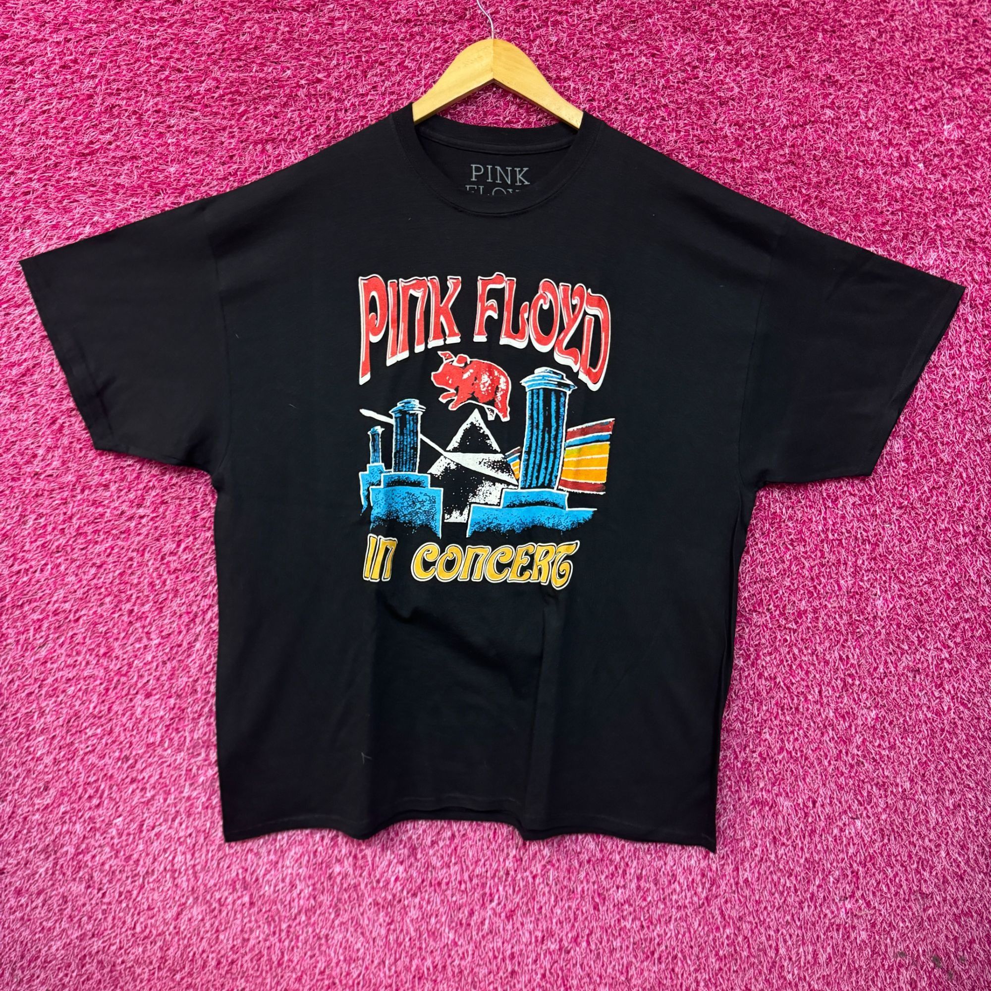 Pink Floyd Pink Floyd Animals In Concert Psychedelic Rock Band Tee 2XL Size US XXL / EU 58 / 5 - 1 Thumbnail