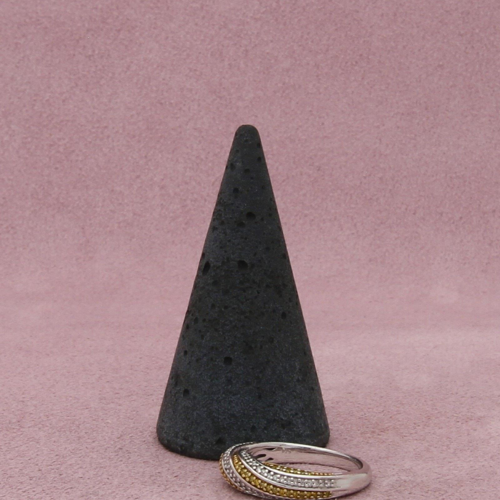 Sterling Silver affinity sterling silver yellow diamond band ring size 5.75 Size ONE SIZE - 5 Thumbnail