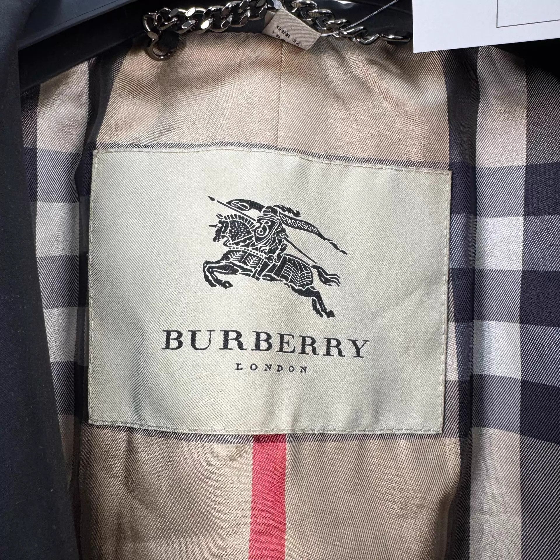 Burberry Burberry Trench Check Lined UK4 98 New Beltless Size XS / US 0-2 / IT 36-38 - 5 Thumbnail