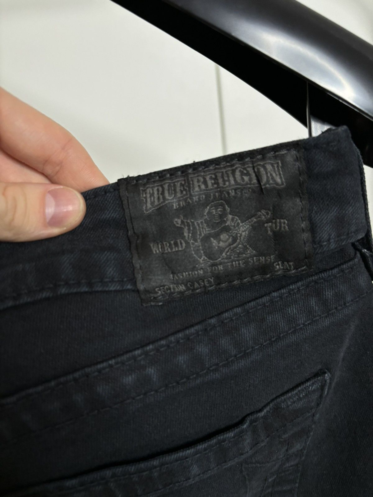 True Religion TRUE RELIGION STRAIGHT BARBWIRE STITCH JEANS 29 Size 29" - 2 Thumbnail