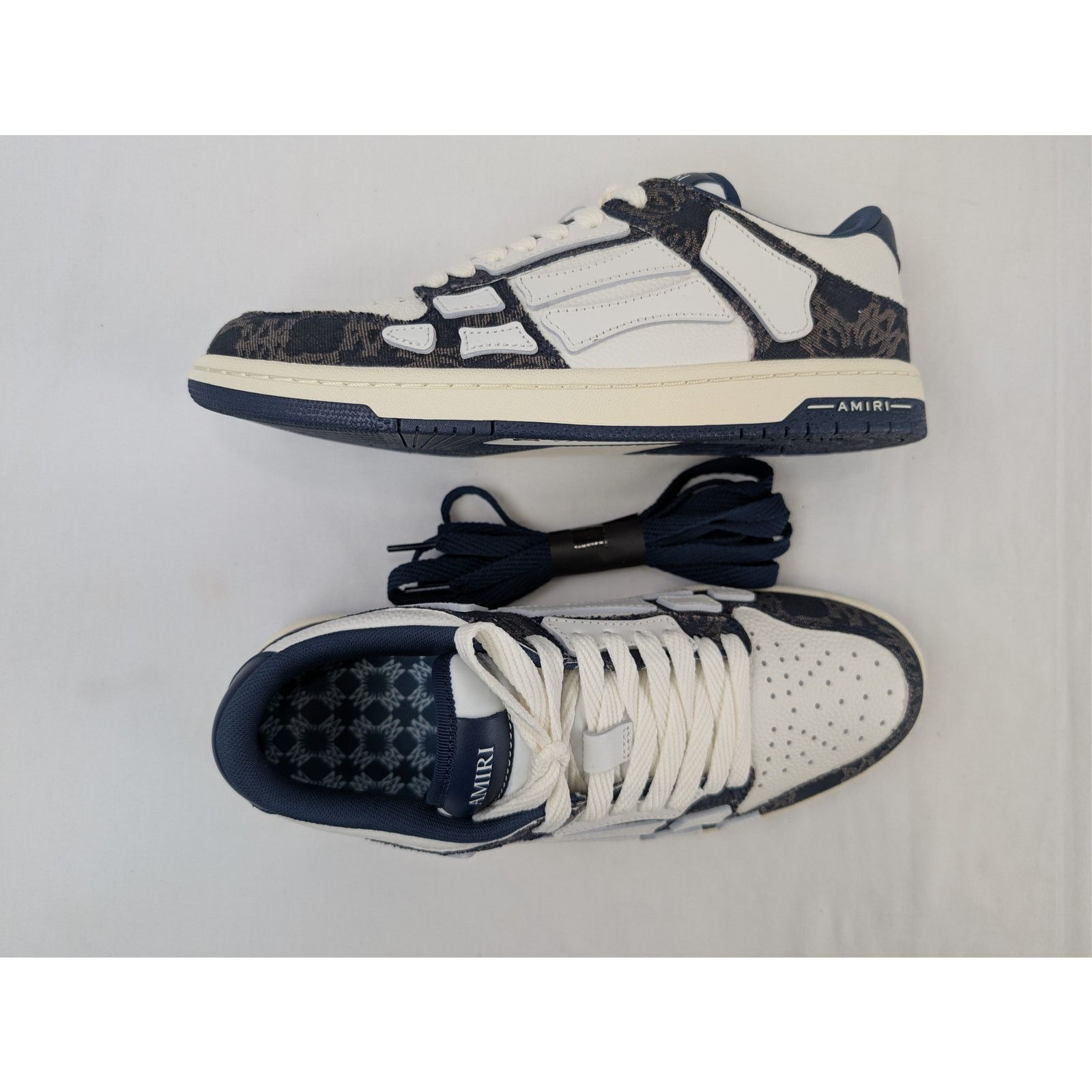 Amiri o1rshd1 MA Quad Skeleton Top Low Sneakers in Midnight Indigo Size US 10 / EU 43 - 1 Thumbnail