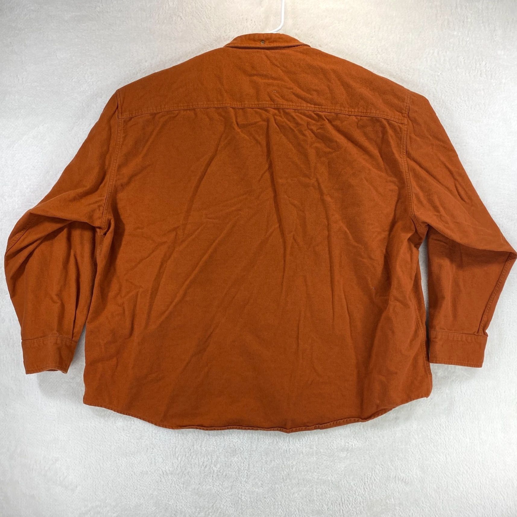 Vintage VINTAGE Cabelas Mens 3XL Shirt Chamois Deer Skin Soft Orange Heavyweight Cotton Flannel Size US XXL / EU 58 / 5 - 2 Thumbnail