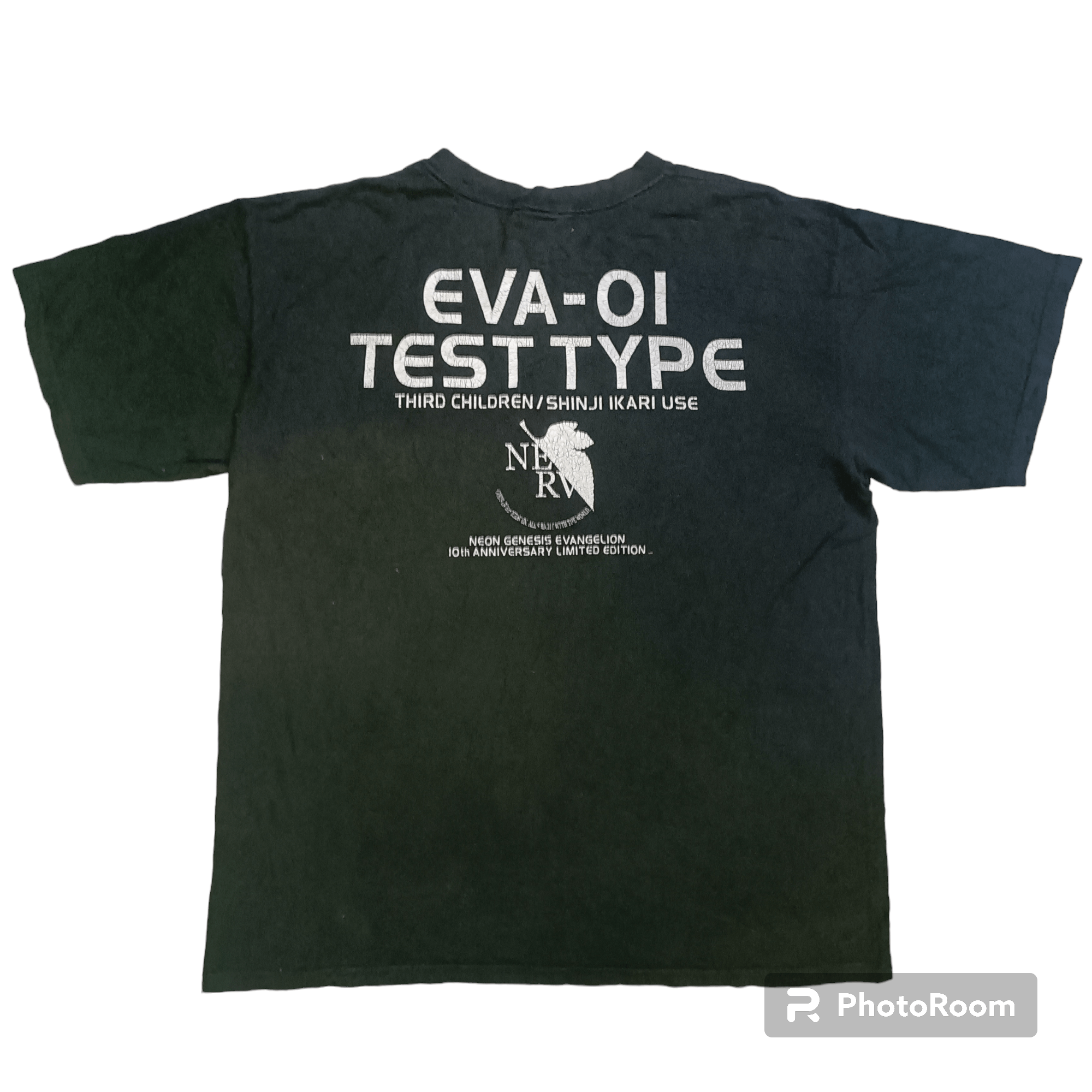 Anime Vintage Evangelion Neon Genesis 10th Anniversary Size US L / EU 52-54 / 3 - 2 Thumbnail