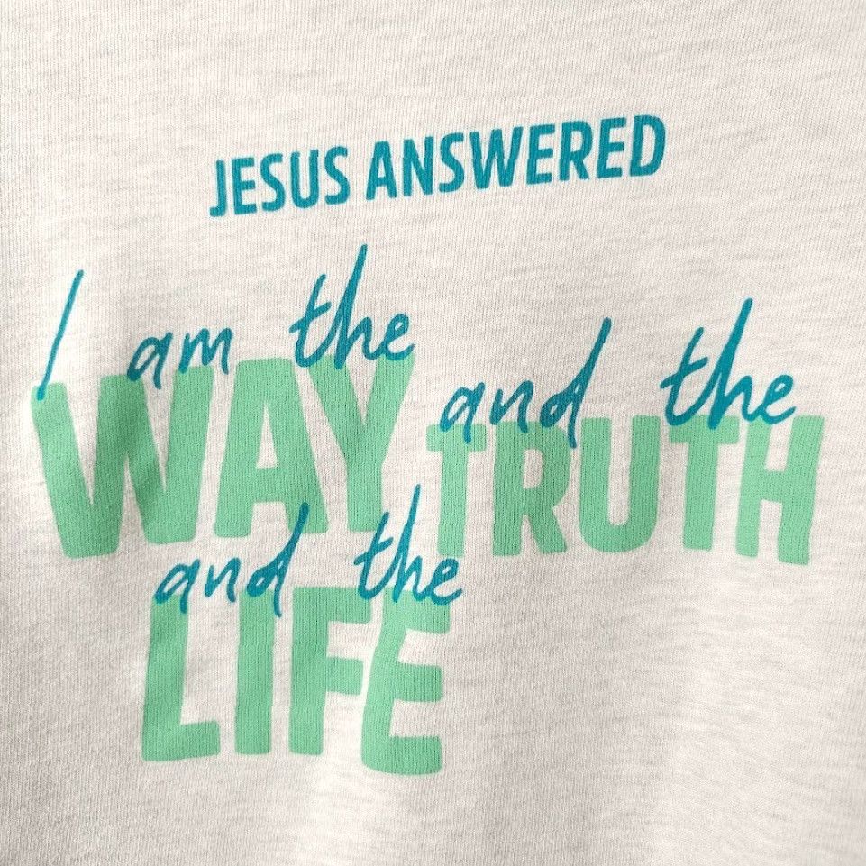 Vintage Christian Sweatshirt Hoodie Mens Size Small Gray Jesus Christ Way Truth Life John 14:6 Size US S / EU 44-46 / 1 - 5 Thumbnail
