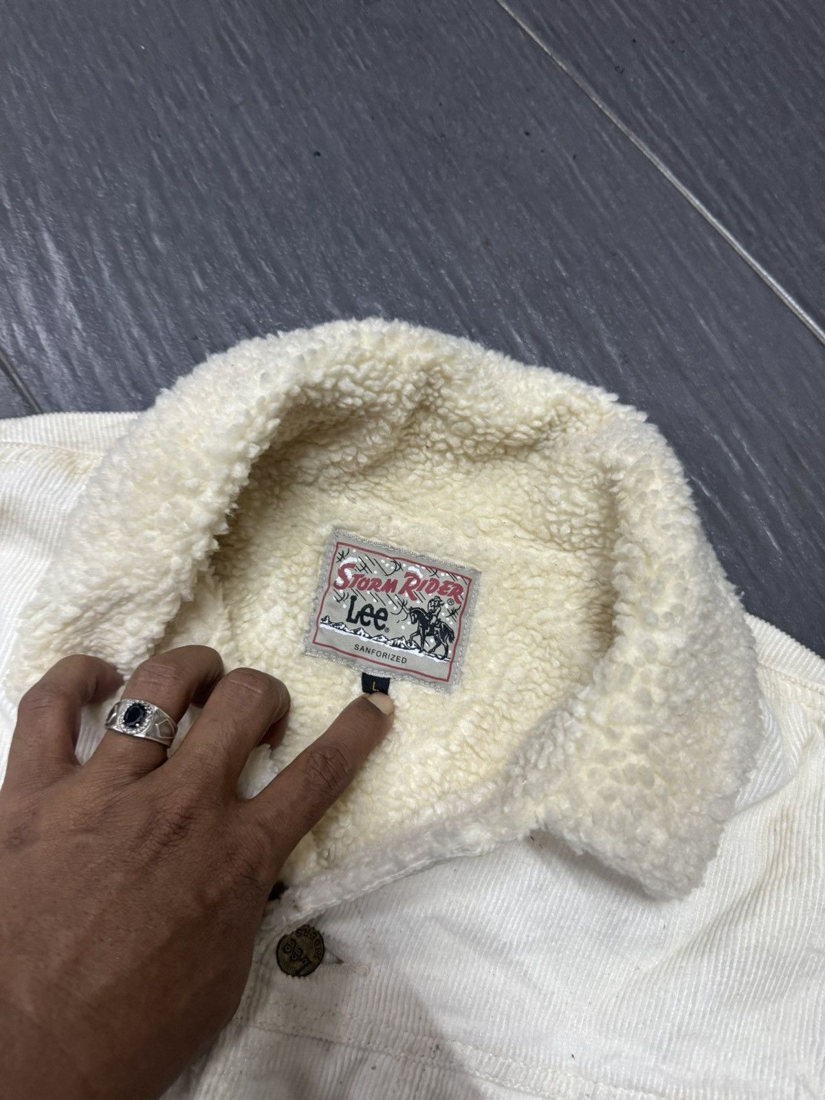 Lee × Vintage VINTAGE LEE STORM RIDERS SHERPA CORDUROY JACKET Size L / US 10 / IT 46 - 2 Thumbnail