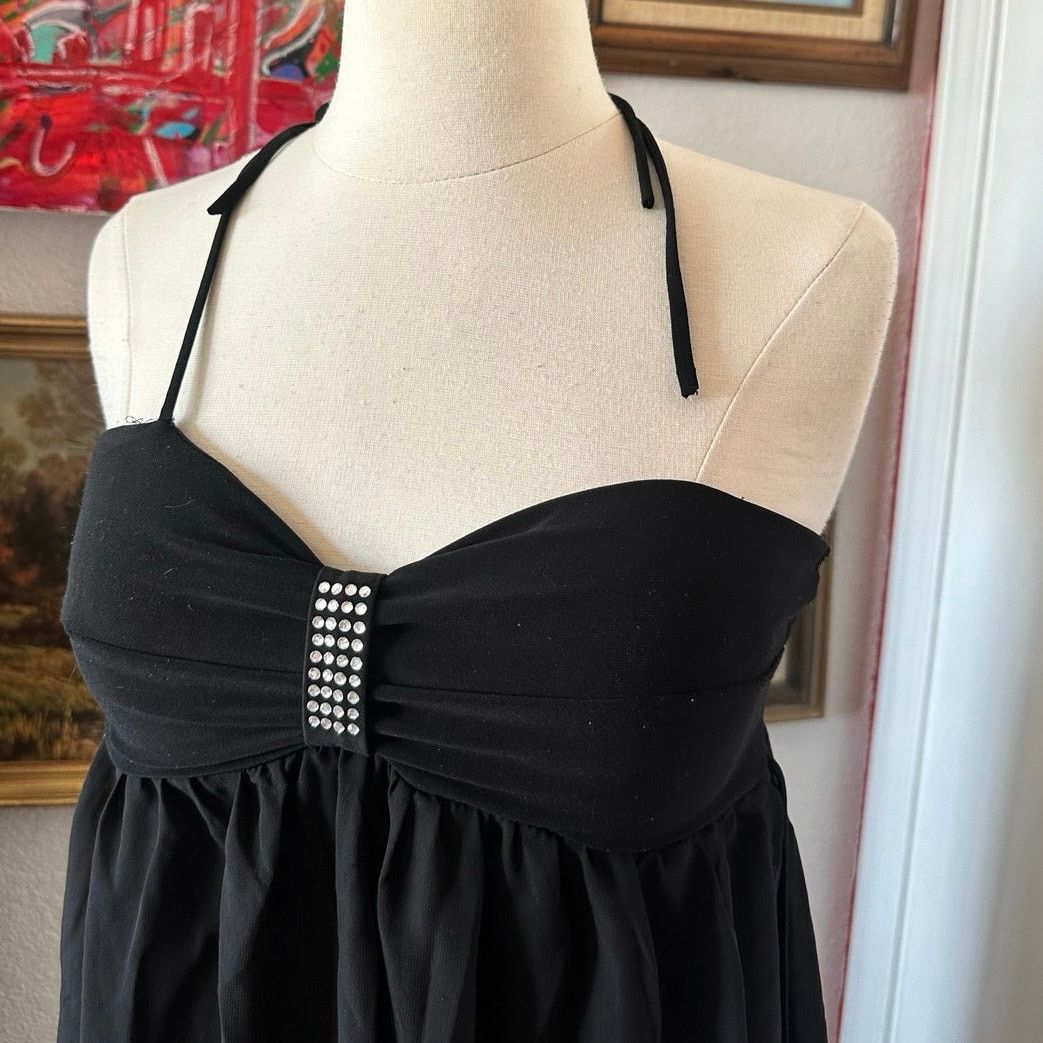 Other fashion magazine vintage y2k black halter dress Size M / US 6-8 / IT 42-44 - 2 Thumbnail