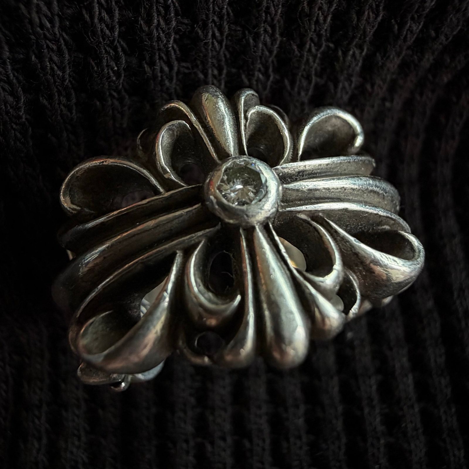 Chrome Hearts Chrome Hearts Open Floral Ring Aftermarket Diamond Size ONE SIZE - 3 Thumbnail