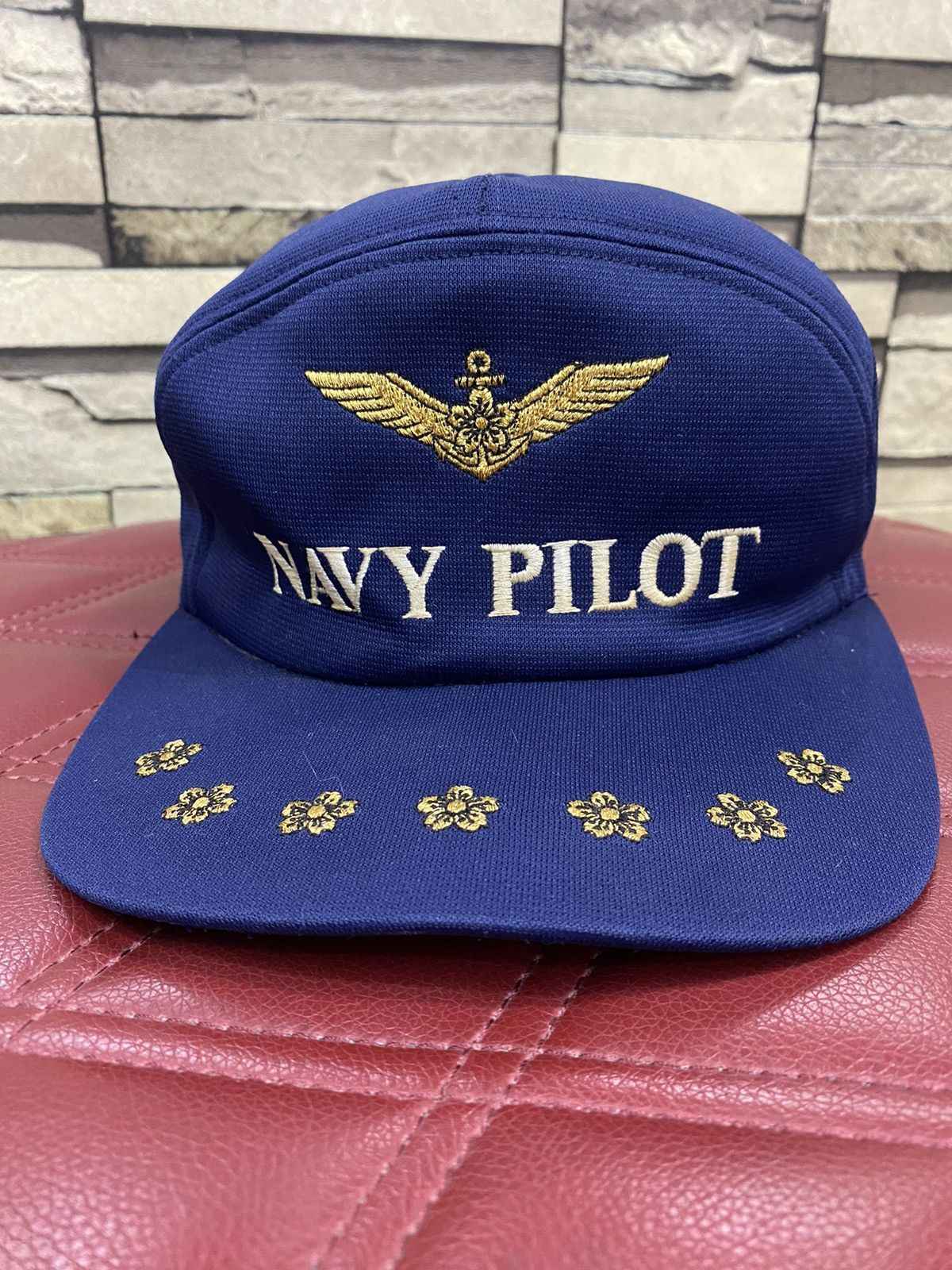 Japanese Brand × Vintage 🔥VTG '80s Navy Pilot 7 Panel Cap Size ONE SIZE - 1 Thumbnail