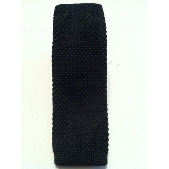 Banana Republic BANANA REPUBLIC MEN'S NEW BLACK 100%POLYESTER TIE WIDTH: 2" Size ONE SIZE - 4 Thumbnail
