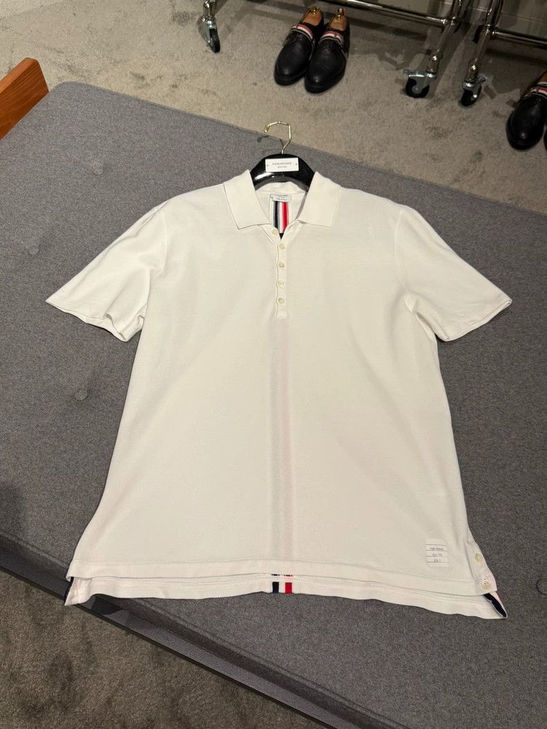 Thom Browne Thom BrowneShort-sleeved Polo shirt 2503-Nextarrow Size US XL / EU 56 / 4 - 3 Thumbnail