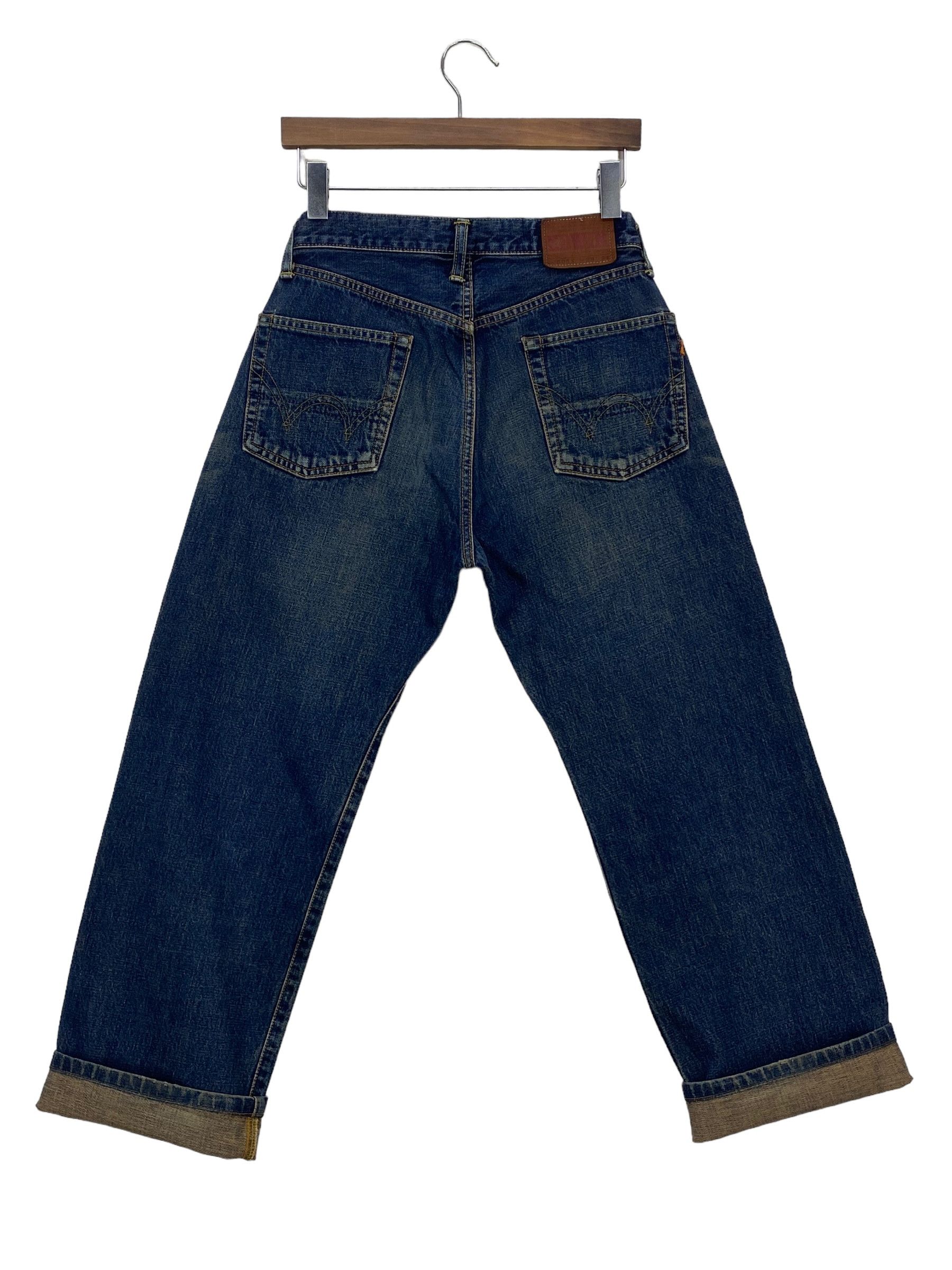 image of Edwin Selvedge Denim Jeans Distressed Selvedge Pants Japan in Blue, Men's (Size 26)