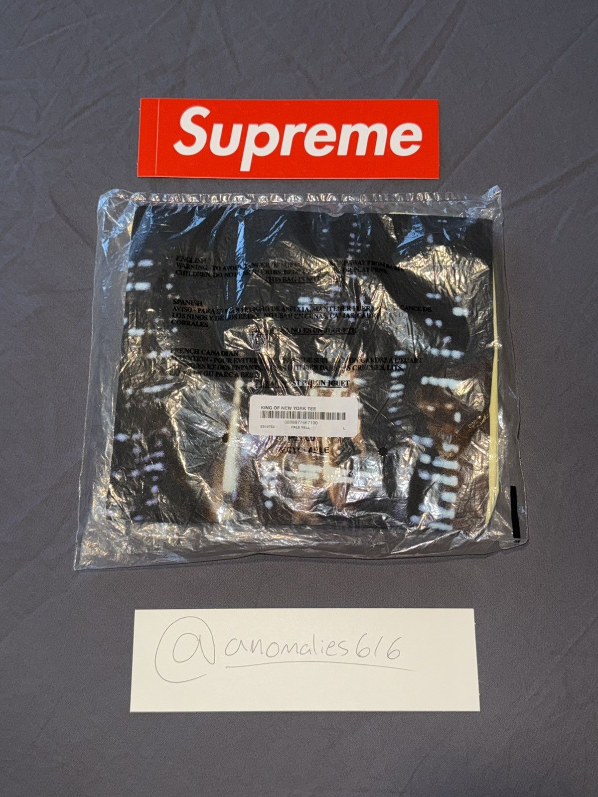 Supreme Supreme King of NY Tee Size US L / EU 52-54 / 3 - 3 Thumbnail