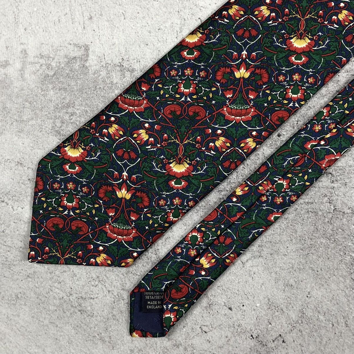 Liberty Liberty Floral Pattern Silk Tie Size ONE SIZE - 5 Thumbnail