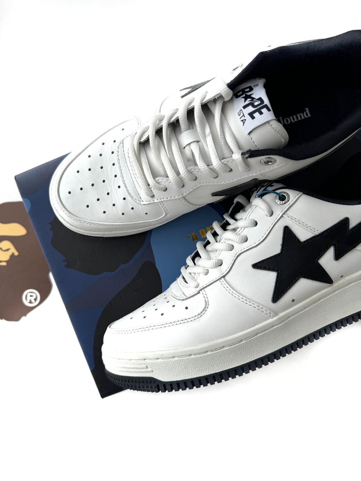 Bape × JJJJound A Bathing Ape Bape Sta x JJJJound Sneakers White Size US 8.5 / EU 41-42 - 4 Thumbnail