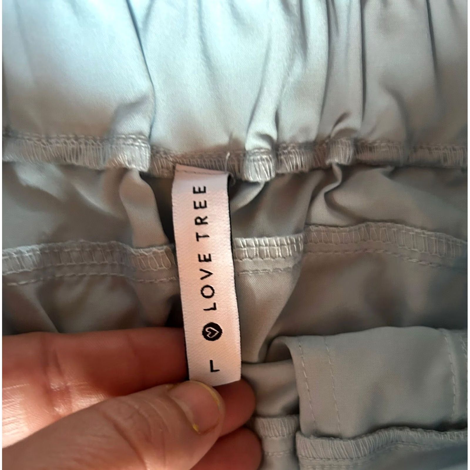 Vintage Love Tree Pants Joggers Pockets Drawstring Chambray Tencel Blue Large Women's Size 36" / US 14 / IT 50 - 5 Thumbnail