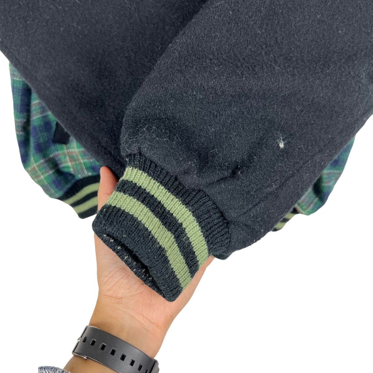 Japanese Brand 🔥 CABIN TARTAN PLAID BOMBER JACKET Size US L / EU 52-54 / 3 - 12 Thumbnail