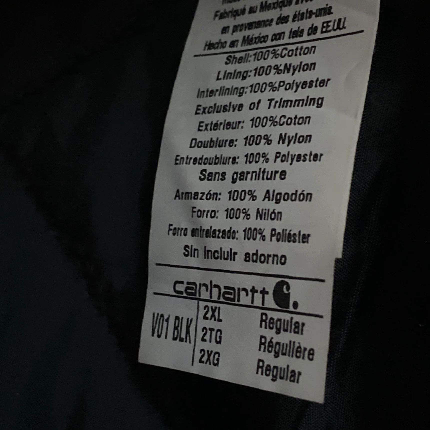 Carhartt VINTAGE Carhartt Vest 2XL Black Canvas Quilted Lined Zip Genders Mens Cap Size US XXL / EU 58 / 5 - 2 Thumbnail