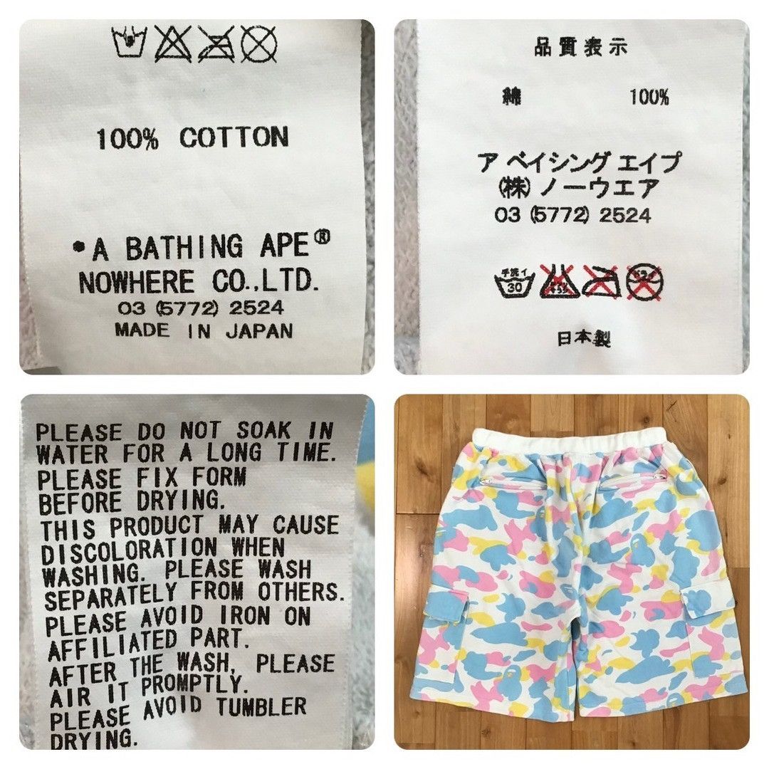 Bape BAPE Multi camo sweat cargo shorts cotton candy camo ★size L Size US 34 / EU 50 - 8 Thumbnail