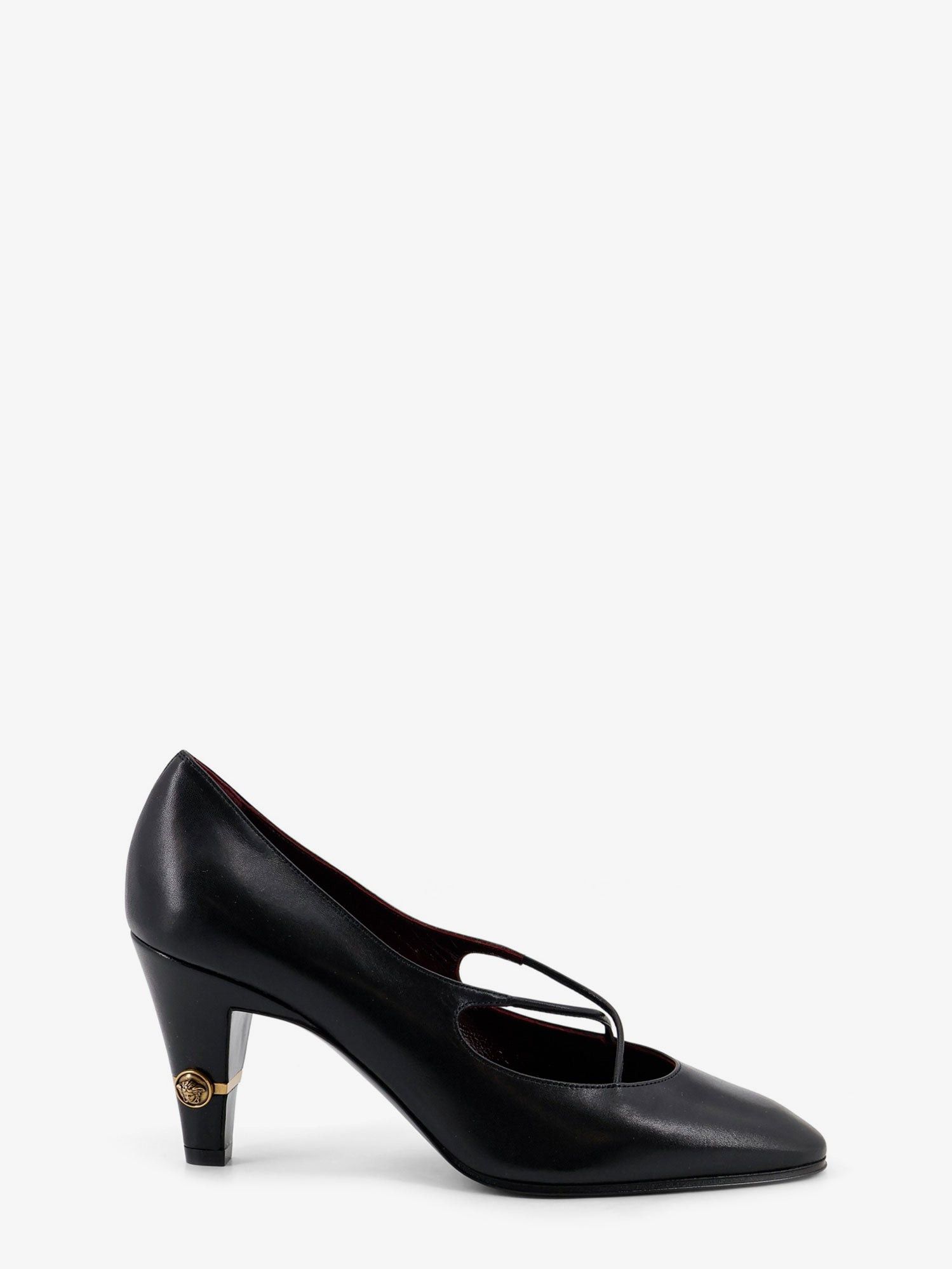 Versace Criss-Cross Medallion Leather Pumps Size US 9 / IT 39 - 1 Thumbnail