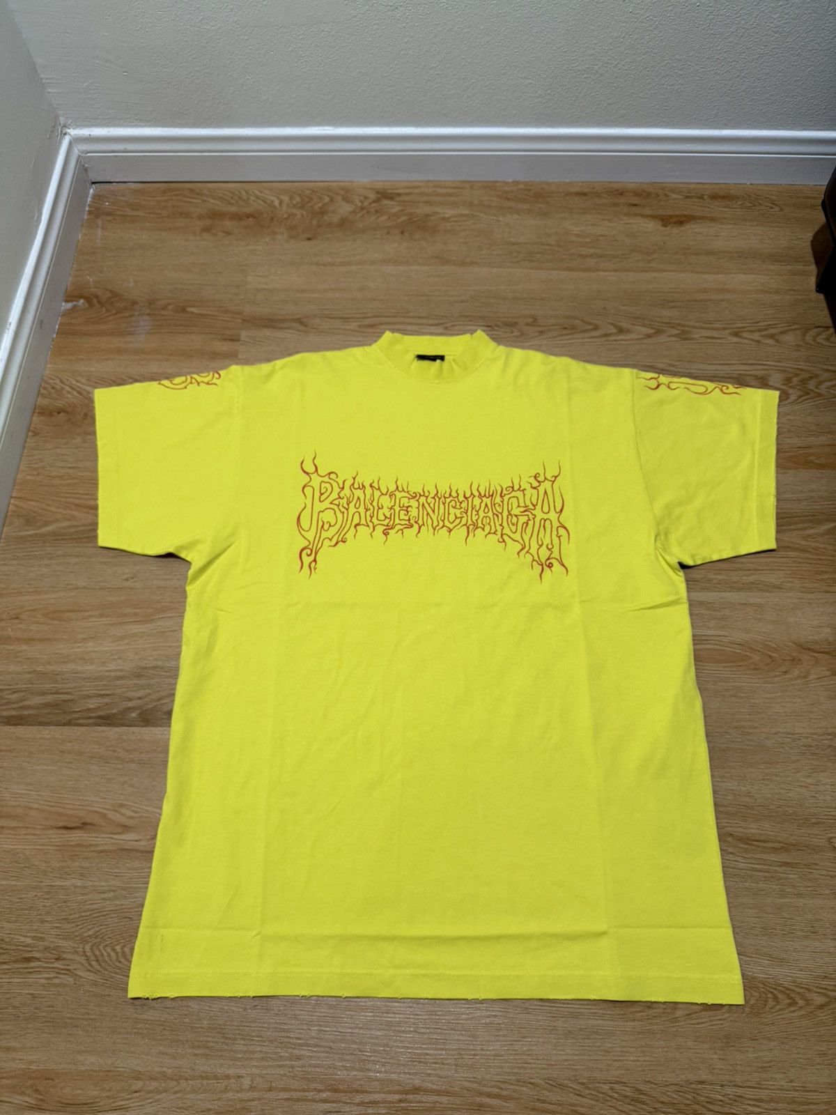 Balenciaga Balenciaga Darkwave yellow shirt Size US L / EU 52-54 / 3 - 1 Thumbnail